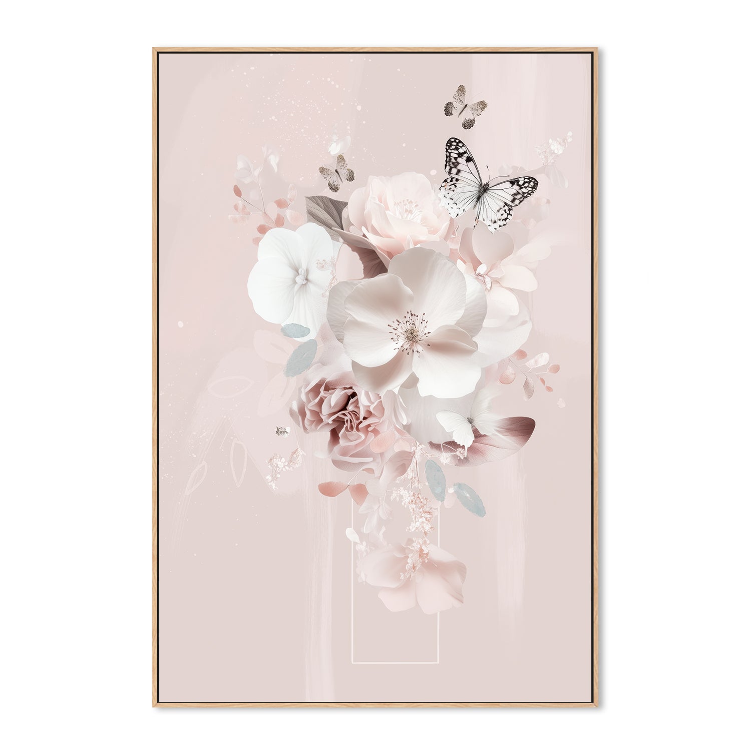 wall-art-print-canvas-poster-framed-Pink Petal Veil, Complement Series, By Bella Eve , By Bella Eve-4