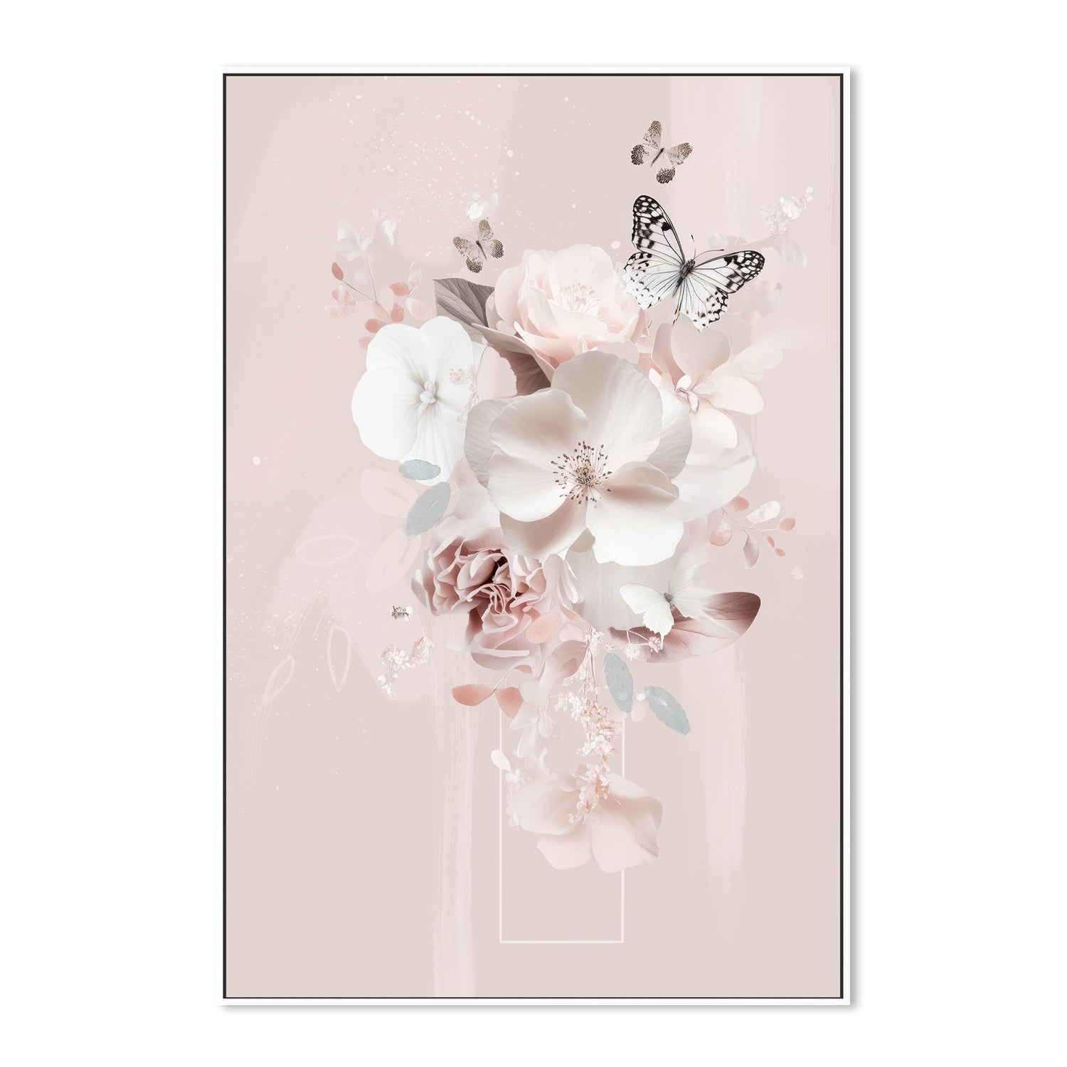 wall-art-print-canvas-poster-framed-Pink Petal Veil, Complement Series, By Bella Eve , By Bella Eve-5