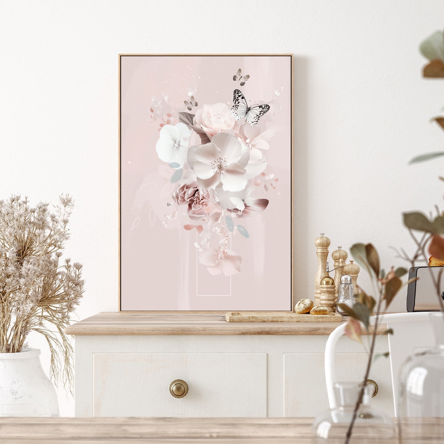 wall-art-print-canvas-poster-framed-Pink Petal Veil, Complement Series, By Bella Eve , By Bella Eve-7