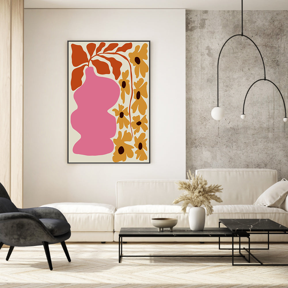 wall-art-print-canvas-poster-framed-Pink Pottery , By Miho Art Studio-7