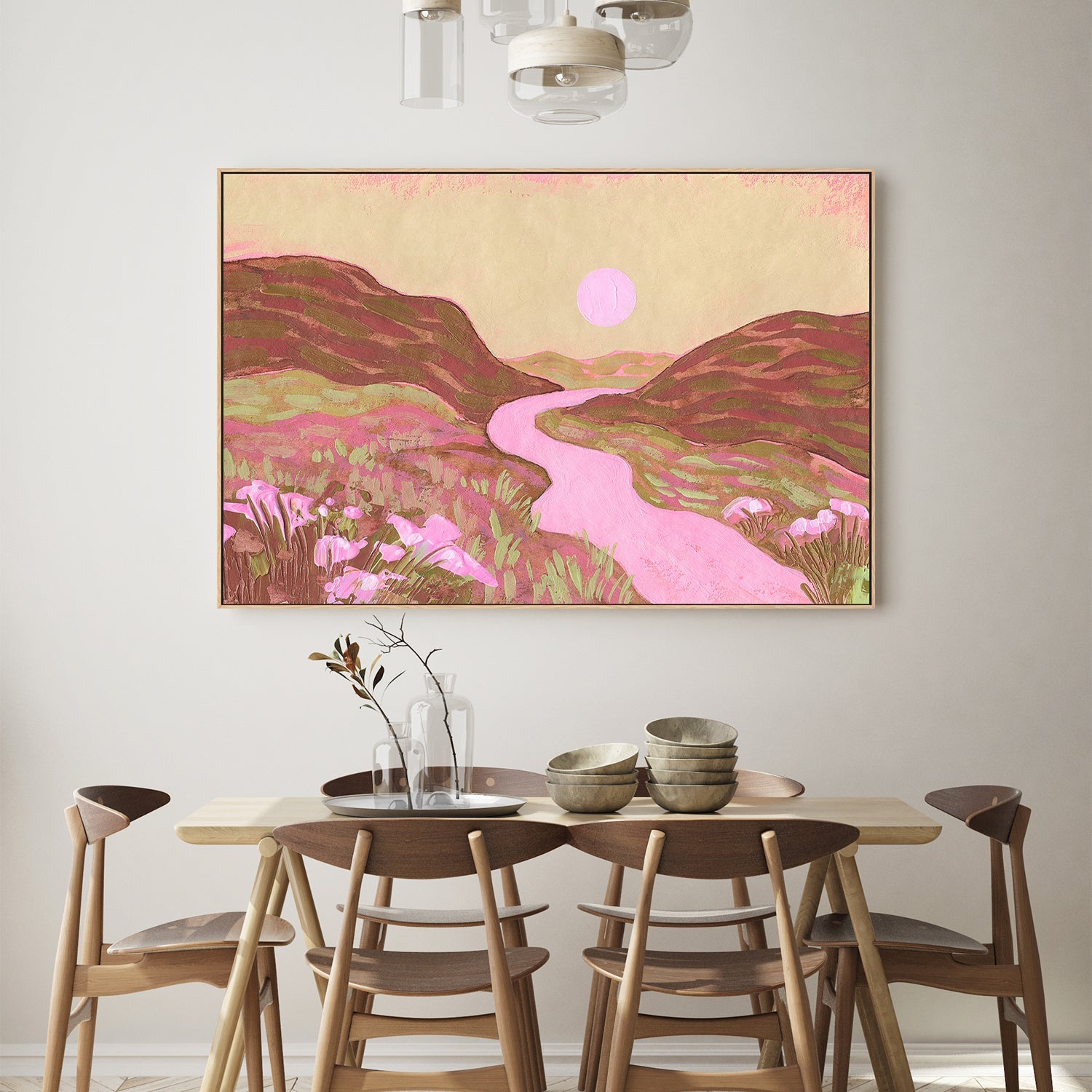 wall-art-print-canvas-poster-framed-Pink River-7