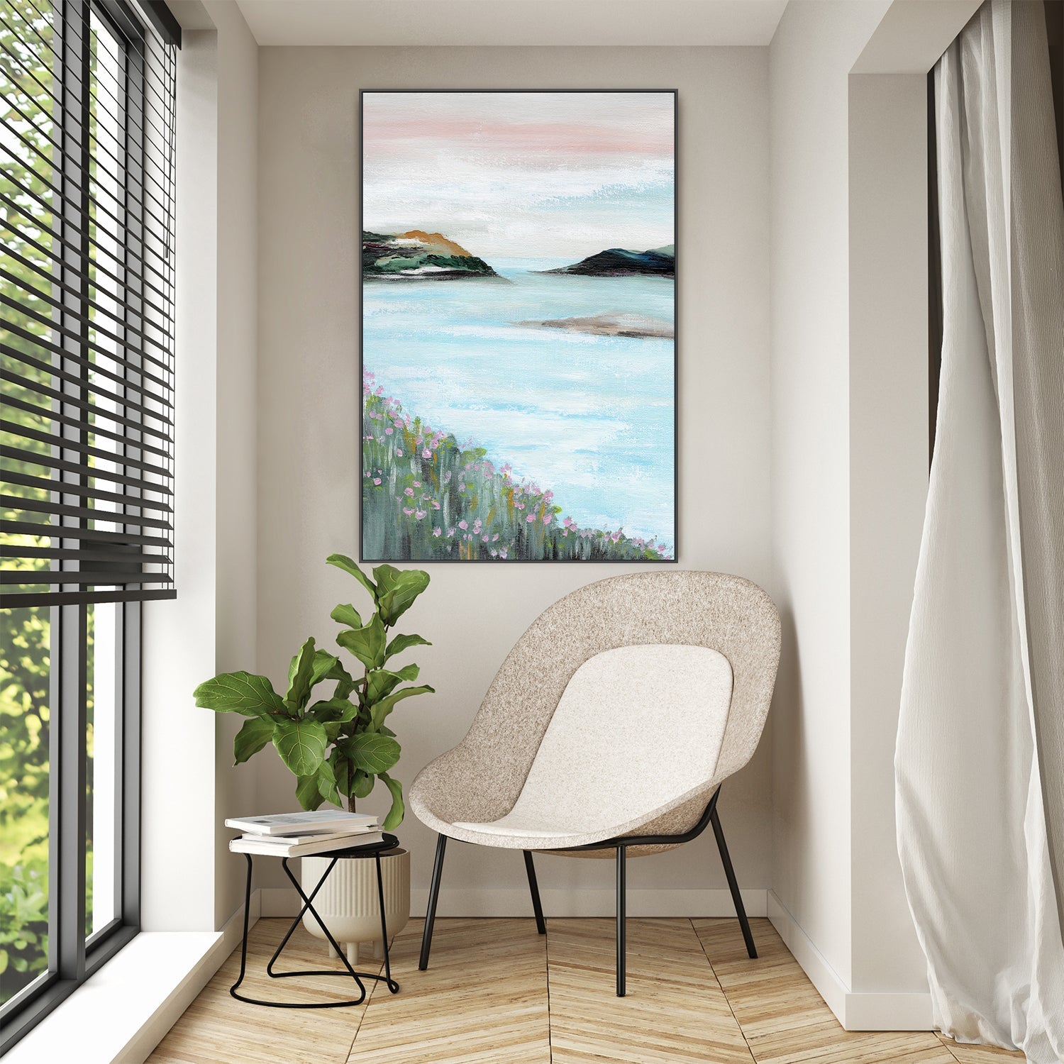 wall-art-print-canvas-poster-framed-Pink Sky , By Nikita Jariwala-7