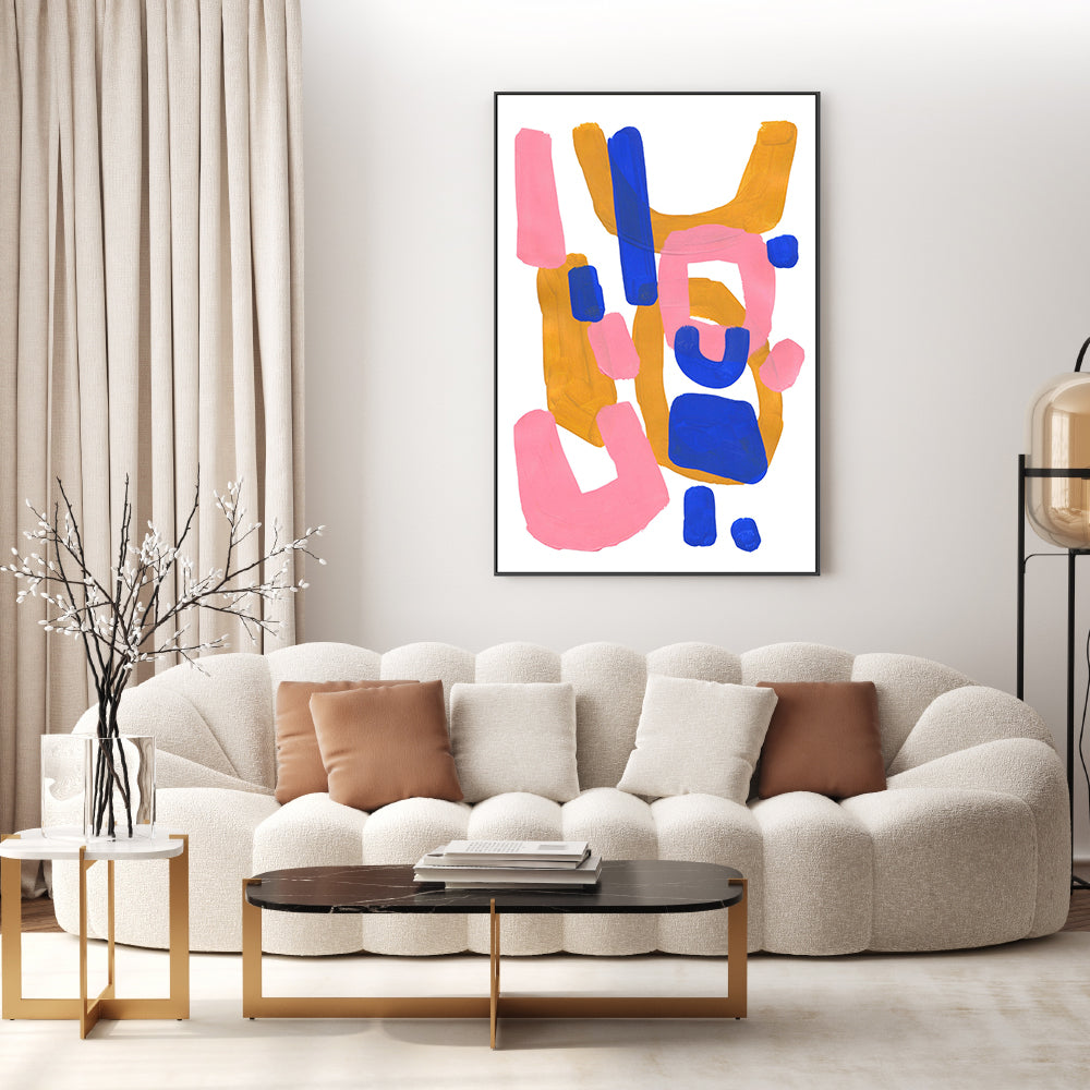 wall-art-print-canvas-poster-framed-Pink Smile , By Ejaaz Haniff-GIOIA-WALL-ART