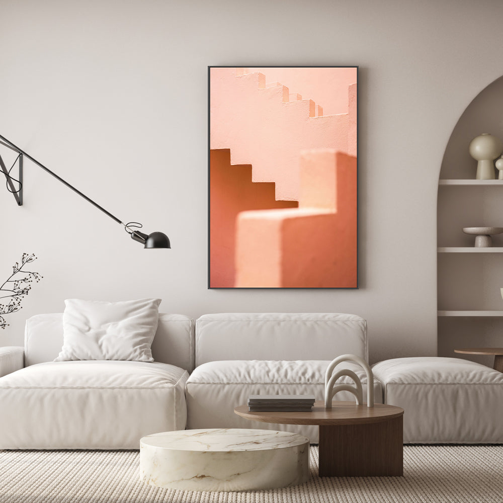 wall-art-print-canvas-poster-framed-Pink Stairs, By Raisa Zwart-GIOIA-WALL-ART