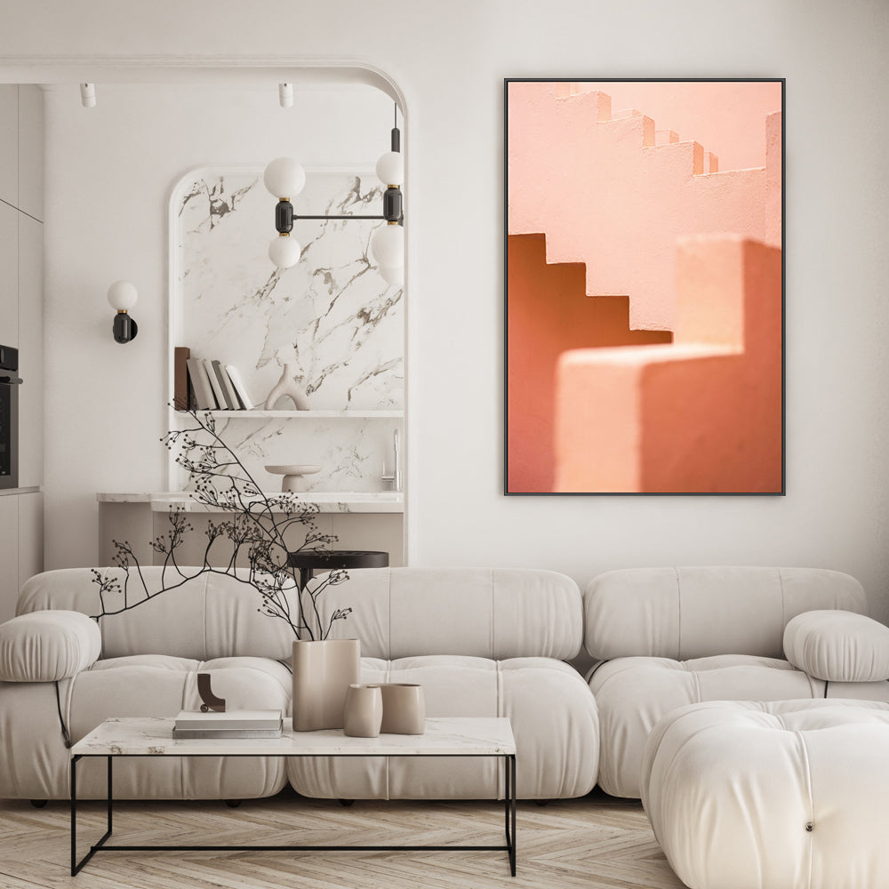wall-art-print-canvas-poster-framed-Pink Stairs, By Raisa Zwart-GIOIA-WALL-ART