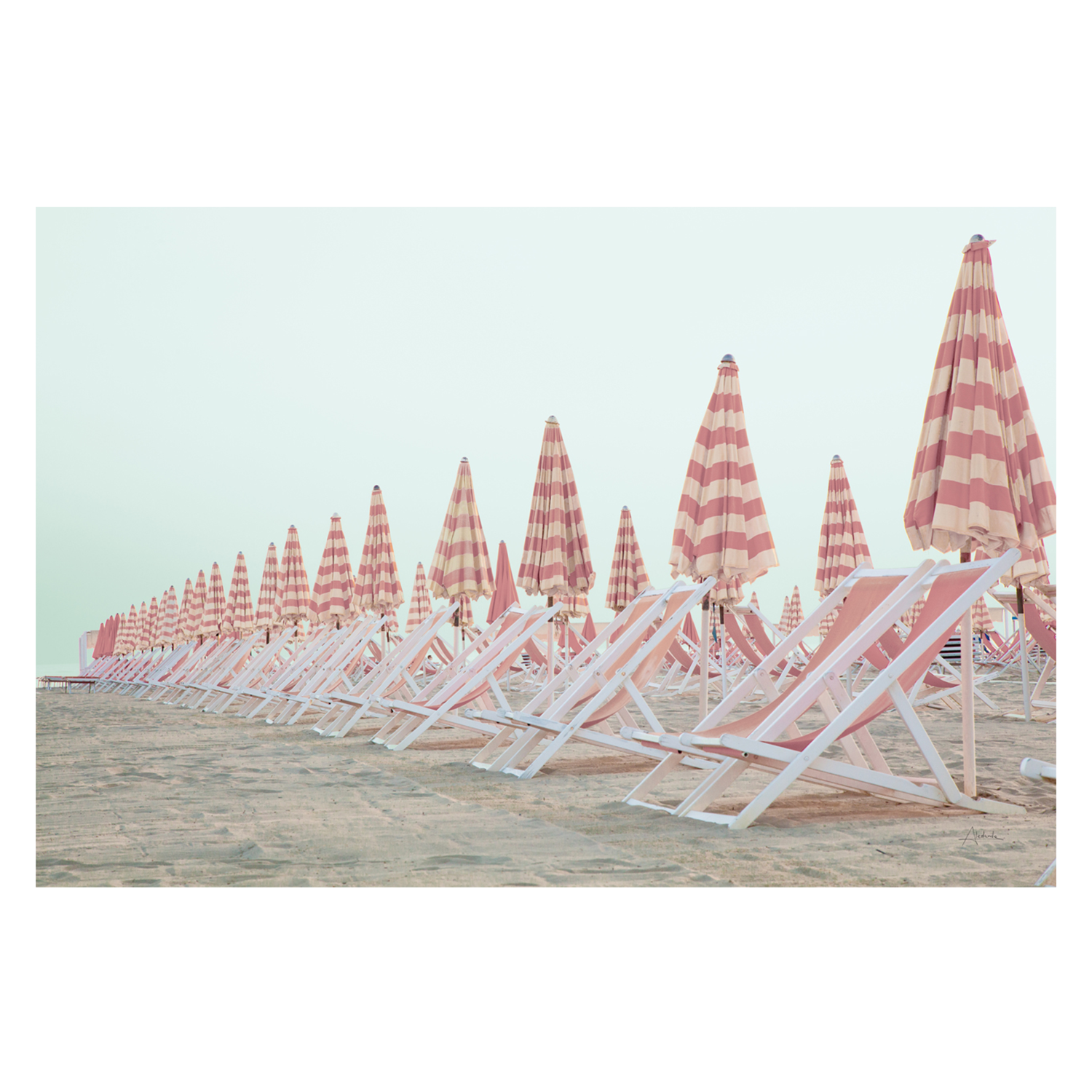 wall-art-print-canvas-poster-framed-Pink Umbrellas , By Aledanda-1