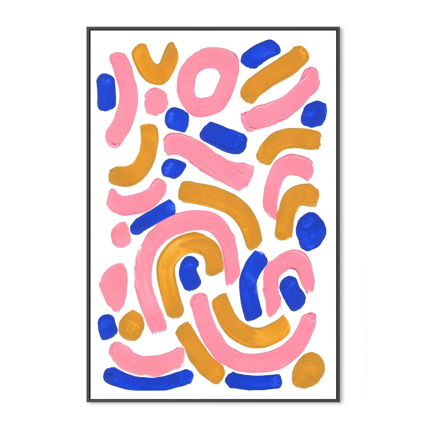 wall-art-print-canvas-poster-framed-Pink Wiggle , By Ejaaz Haniff-GIOIA-WALL-ART