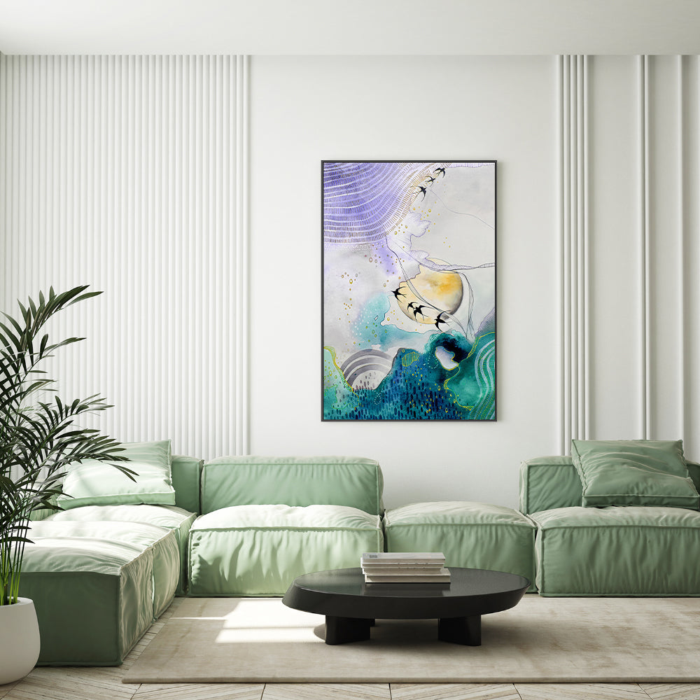 wall-art-print-canvas-poster-framed-Place Of Peace, Style A , By Sarah Carlton Art-GIOIA-WALL-ART