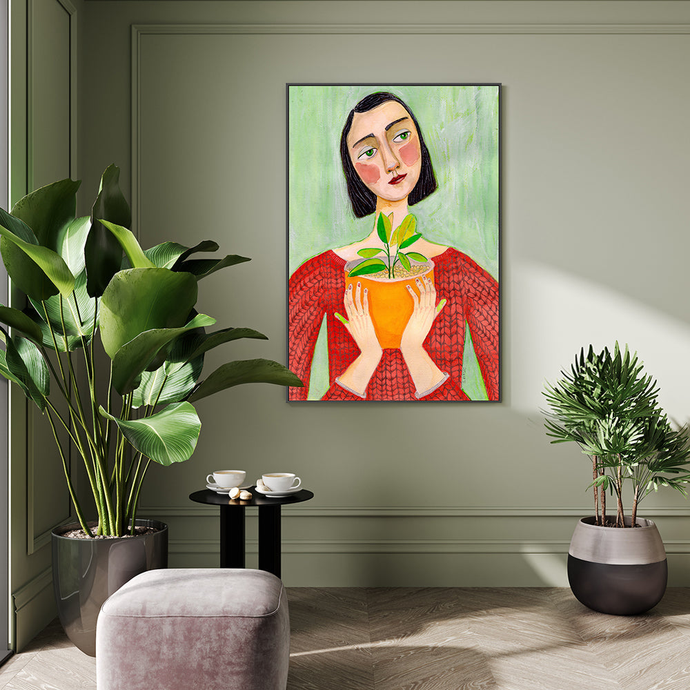 wall-art-print-canvas-poster-framed-Plant Mum , By Sharyn Bursic-GIOIA-WALL-ART