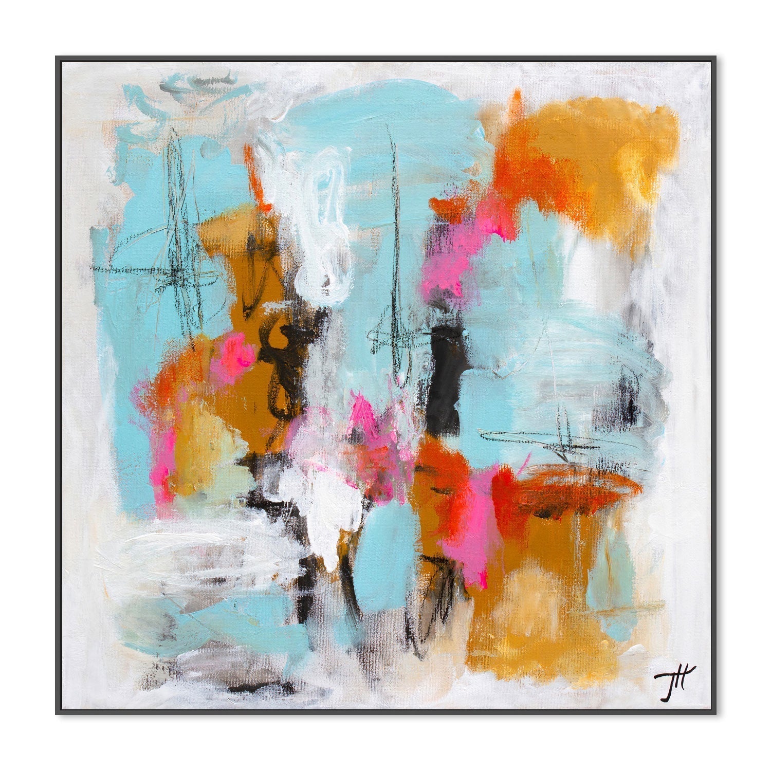 wall-art-print-canvas-poster-framed-Playful Palette, Style A, By Tove Hoglund-GIOIA-WALL-ART