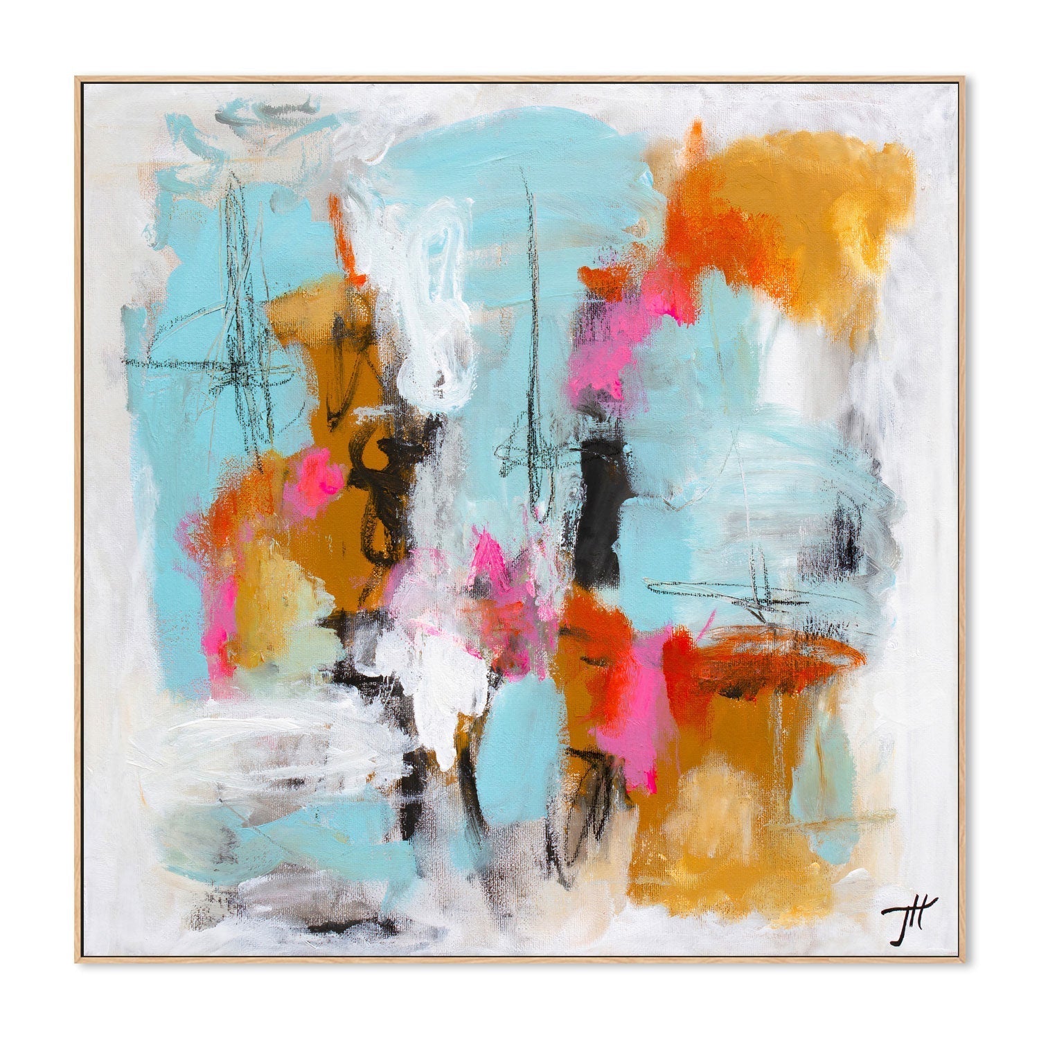 wall-art-print-canvas-poster-framed-Playful Palette, Style A, By Tove Hoglund-GIOIA-WALL-ART