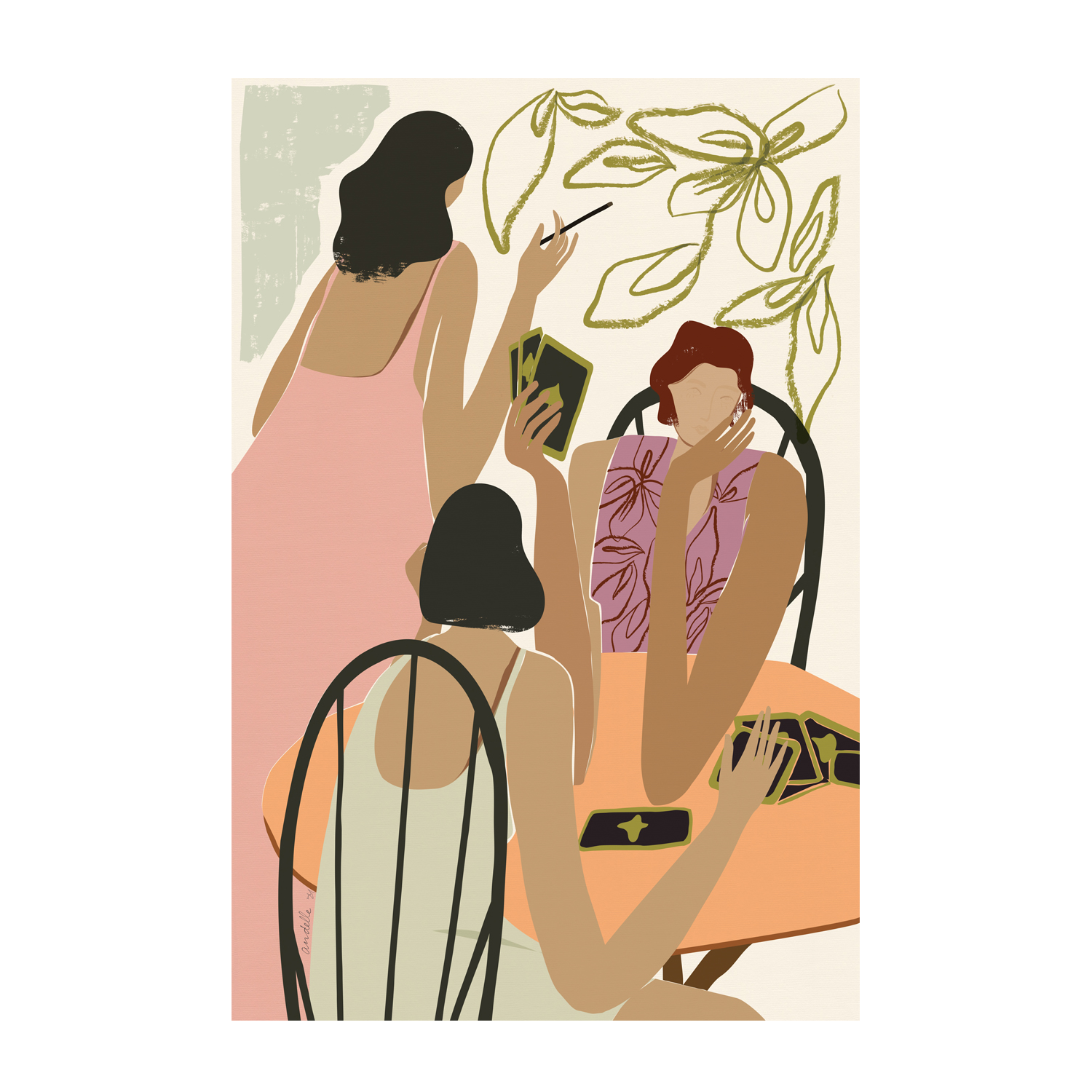 wall-art-print-canvas-poster-framed-Playing Cards , By Andelle Art-1