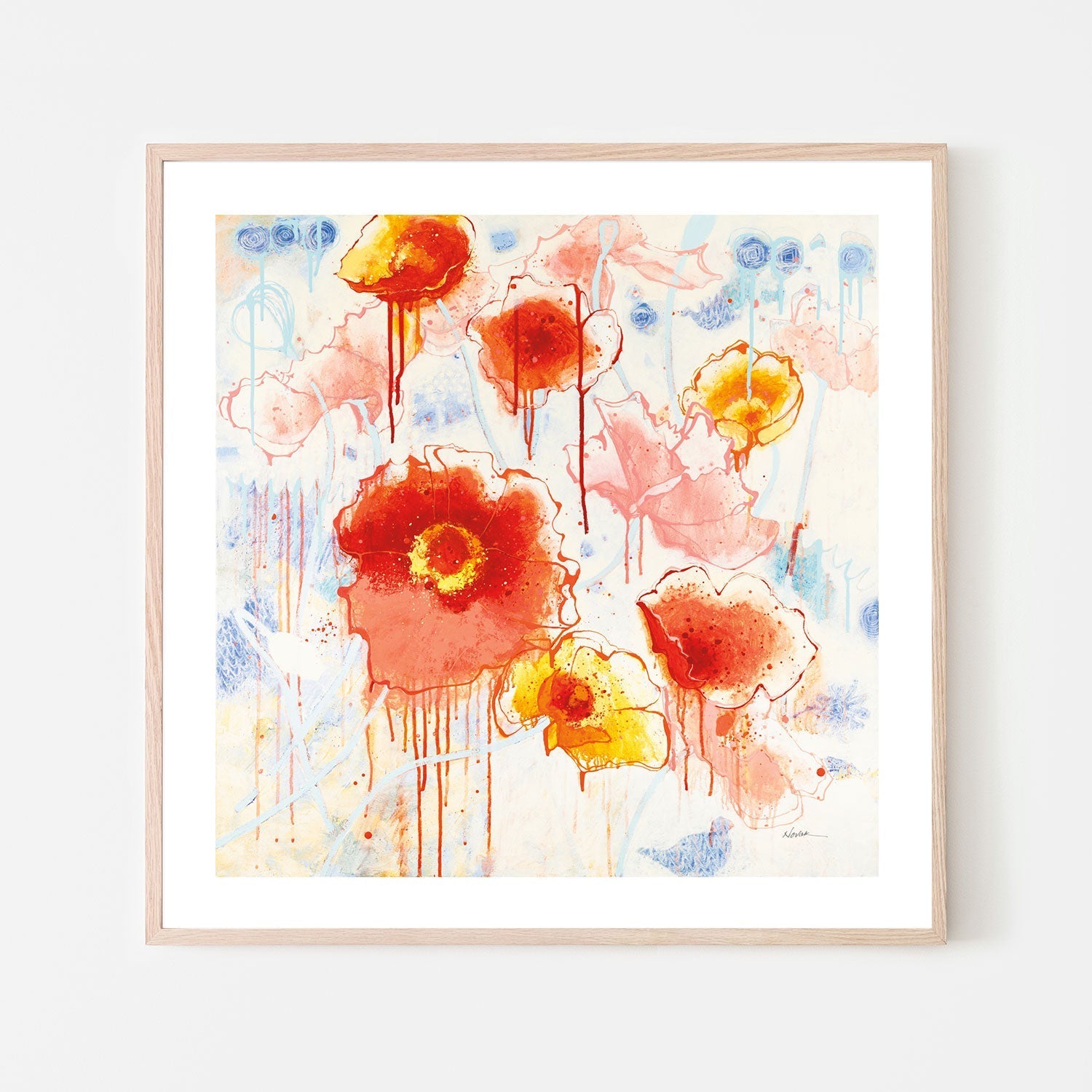 wall-art-print-canvas-poster-framed-Playing With Poppies , By Shirley Novak-6