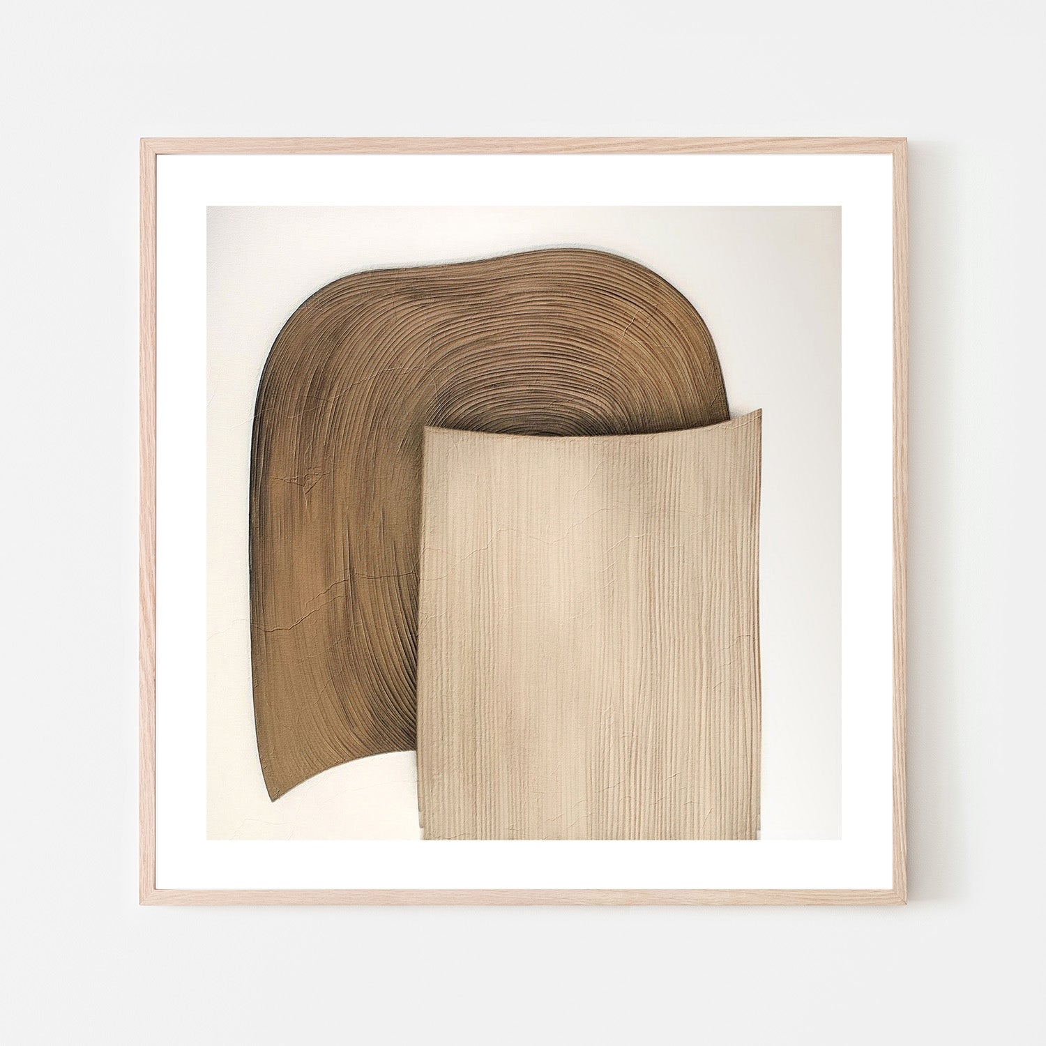 wall-art-print-canvas-poster-framed-Plissê Brown Tan, Style A , By Alma-6