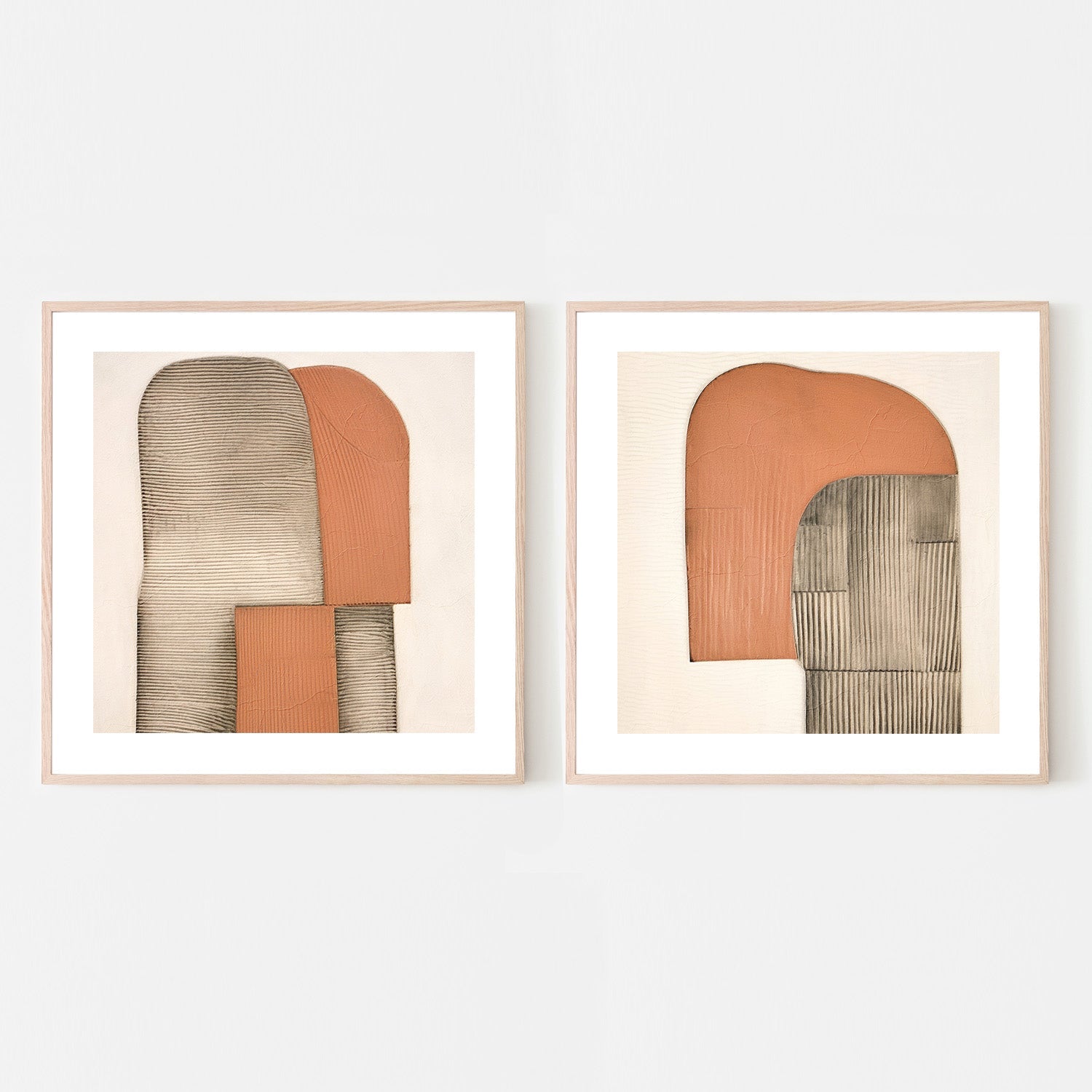 wall-art-print-canvas-poster-framed-Plissê, Style A & B, Set Of 2 , By Alma-6