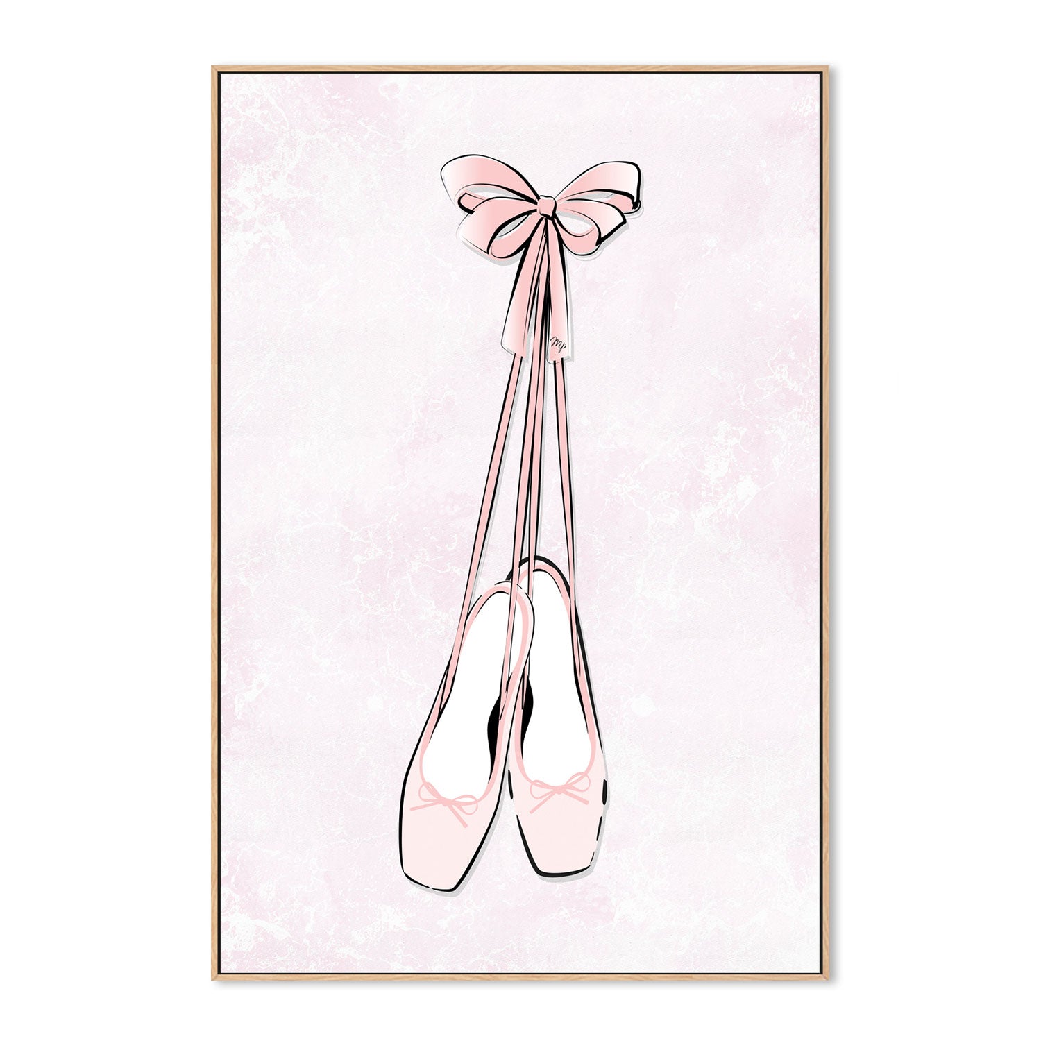 wall-art-print-canvas-poster-framed-Pointe Shoes-GIOIA-WALL-ART