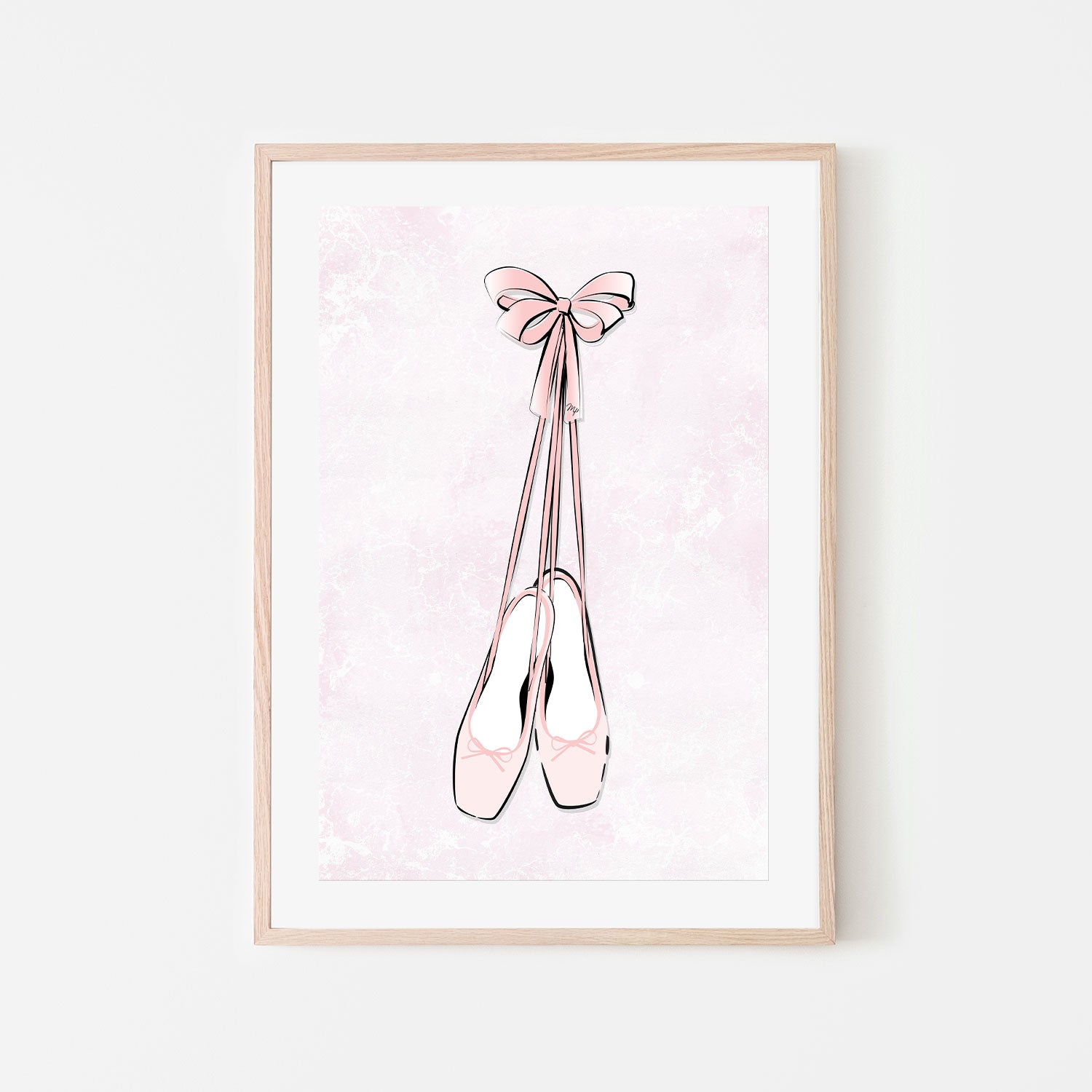 wall-art-print-canvas-poster-framed-Pointe Shoes-GIOIA-WALL-ART