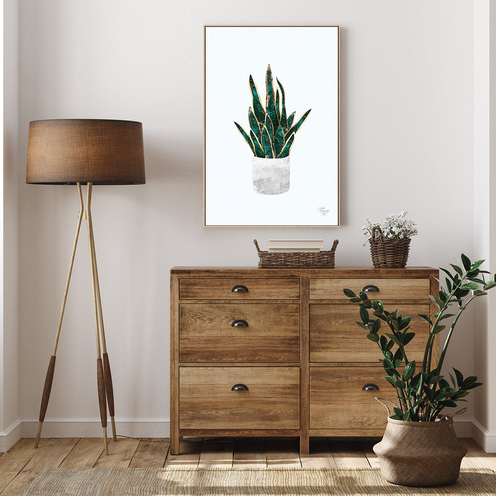 wall-art-print-canvas-poster-framed-Pot Plant, Style B , By Sarah Manovski-GIOIA-WALL-ART