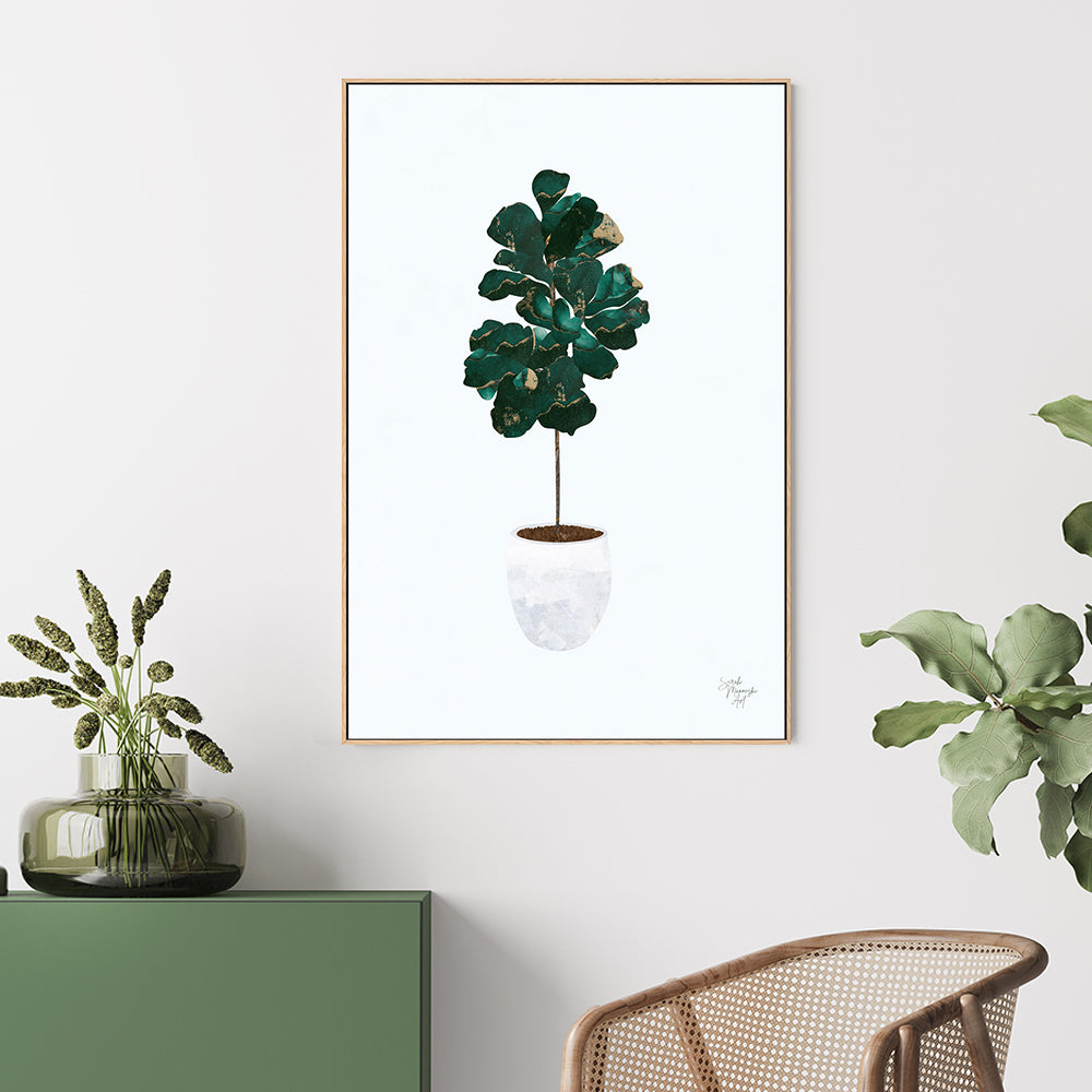 wall-art-print-canvas-poster-framed-Pot Plant, Style C , By Sarah Manovski-GIOIA-WALL-ART