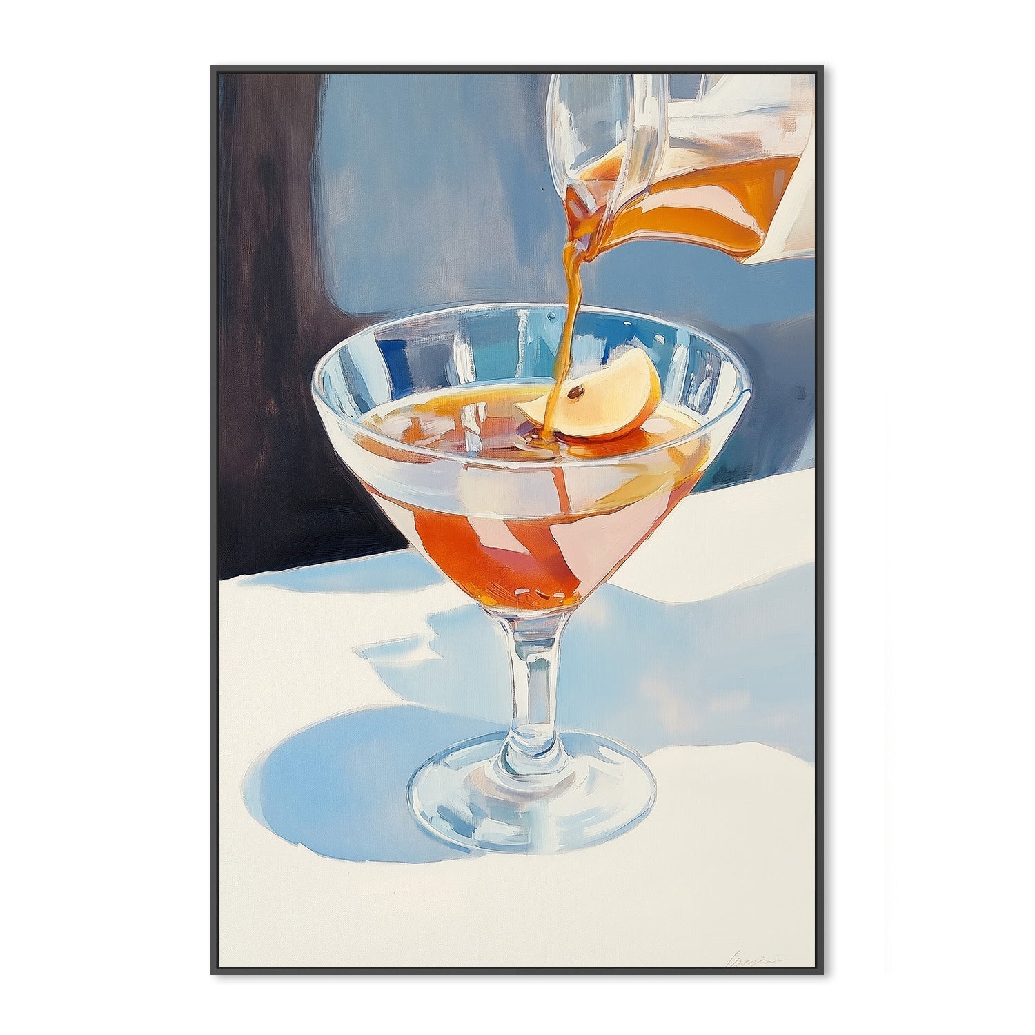 wall-art-print-canvas-poster-framed-Pouring Lemon Tea into a Glass , By Melloi Art Prints-3