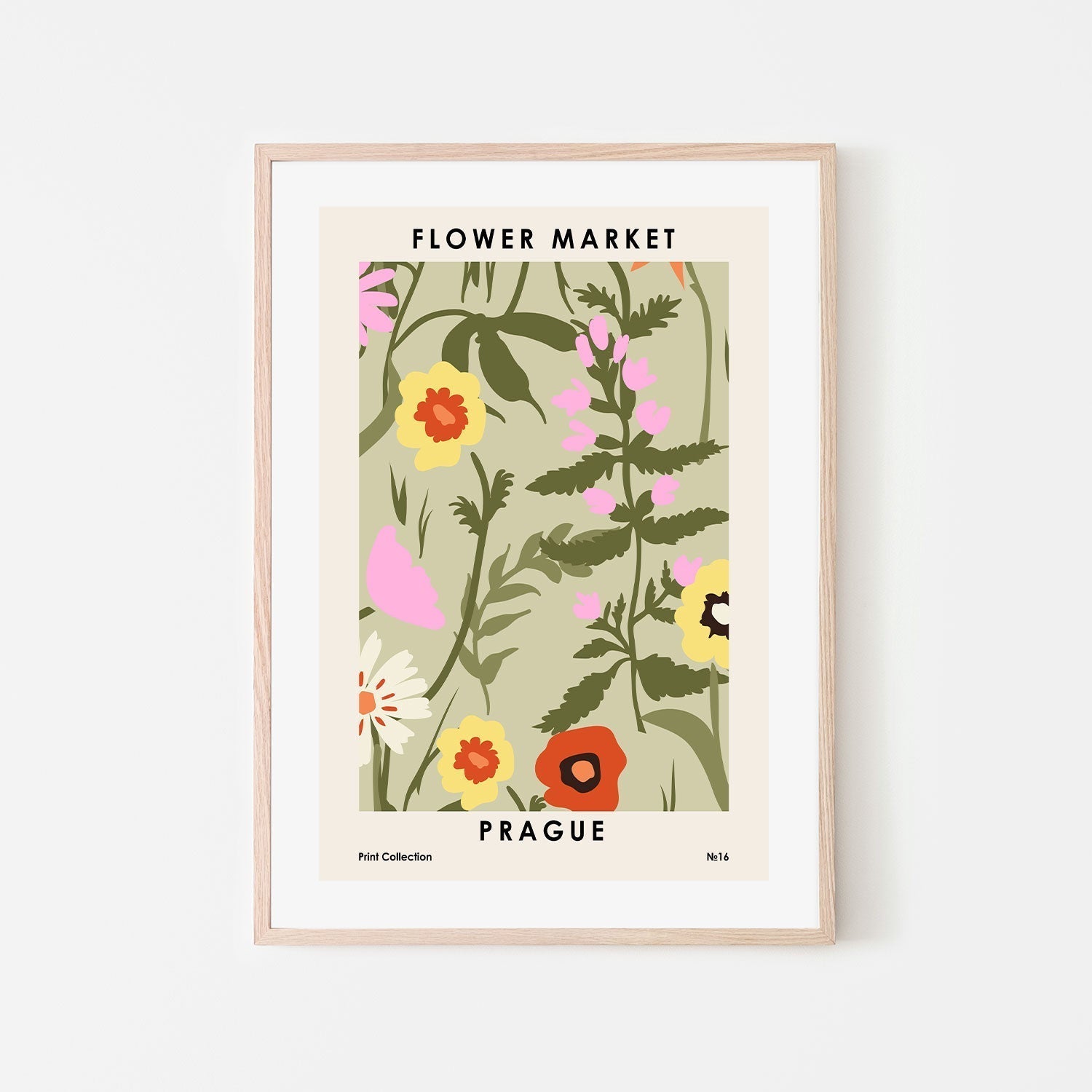 wall-art-print-canvas-poster-framed-Prague Flower Market-GIOIA-WALL-ART