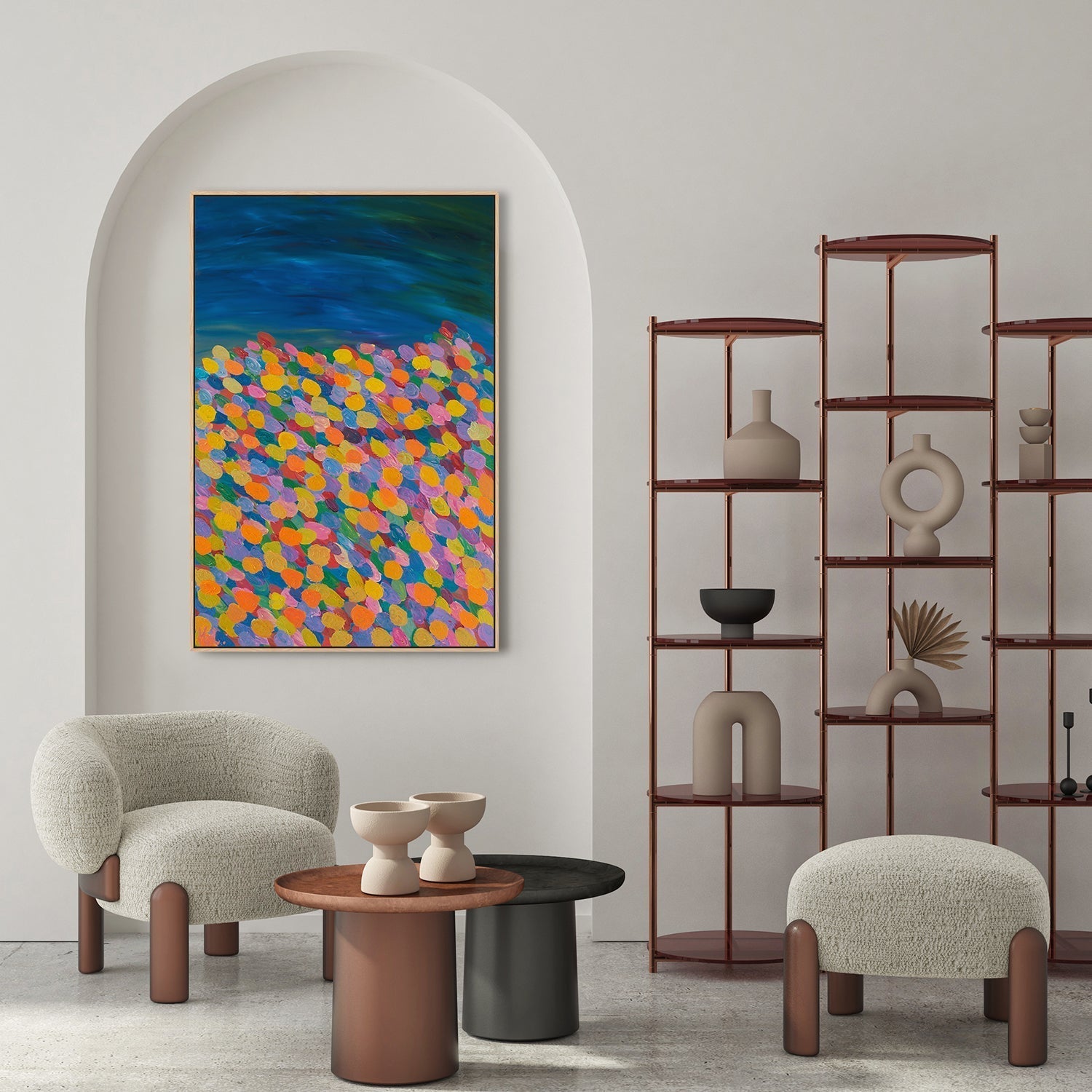 wall-art-print-canvas-poster-framed-Pretty Happy-by-Helen Joynson-Gioia Wall Art