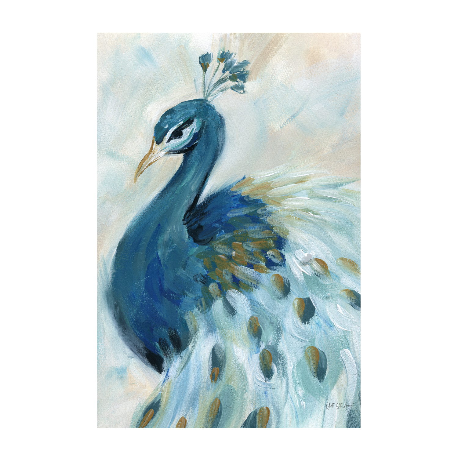 wall-art-print-canvas-poster-framed-Pretty Peacocks, Style B , By Wild Apple-1