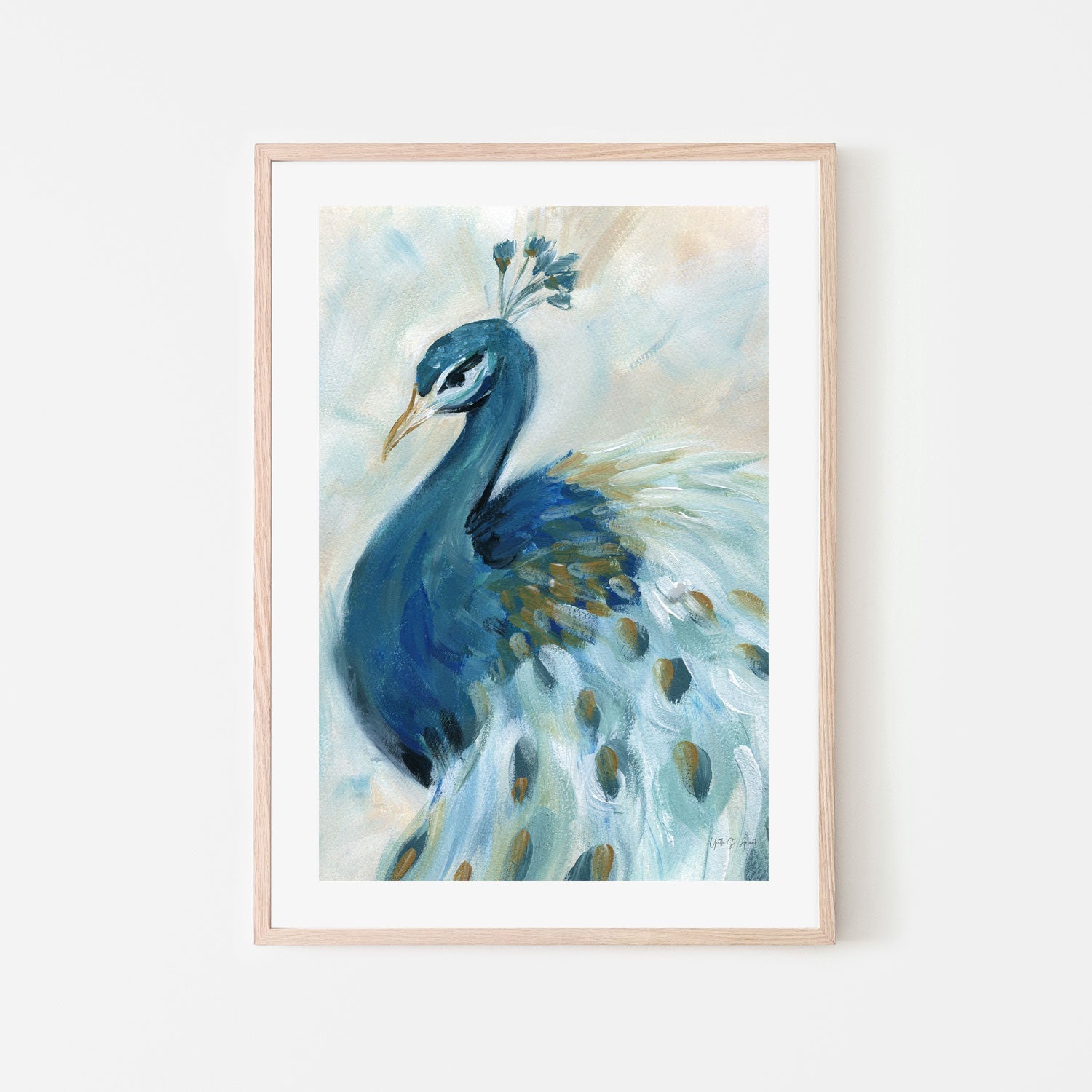 wall-art-print-canvas-poster-framed-Pretty Peacocks, Style B , By Wild Apple-6