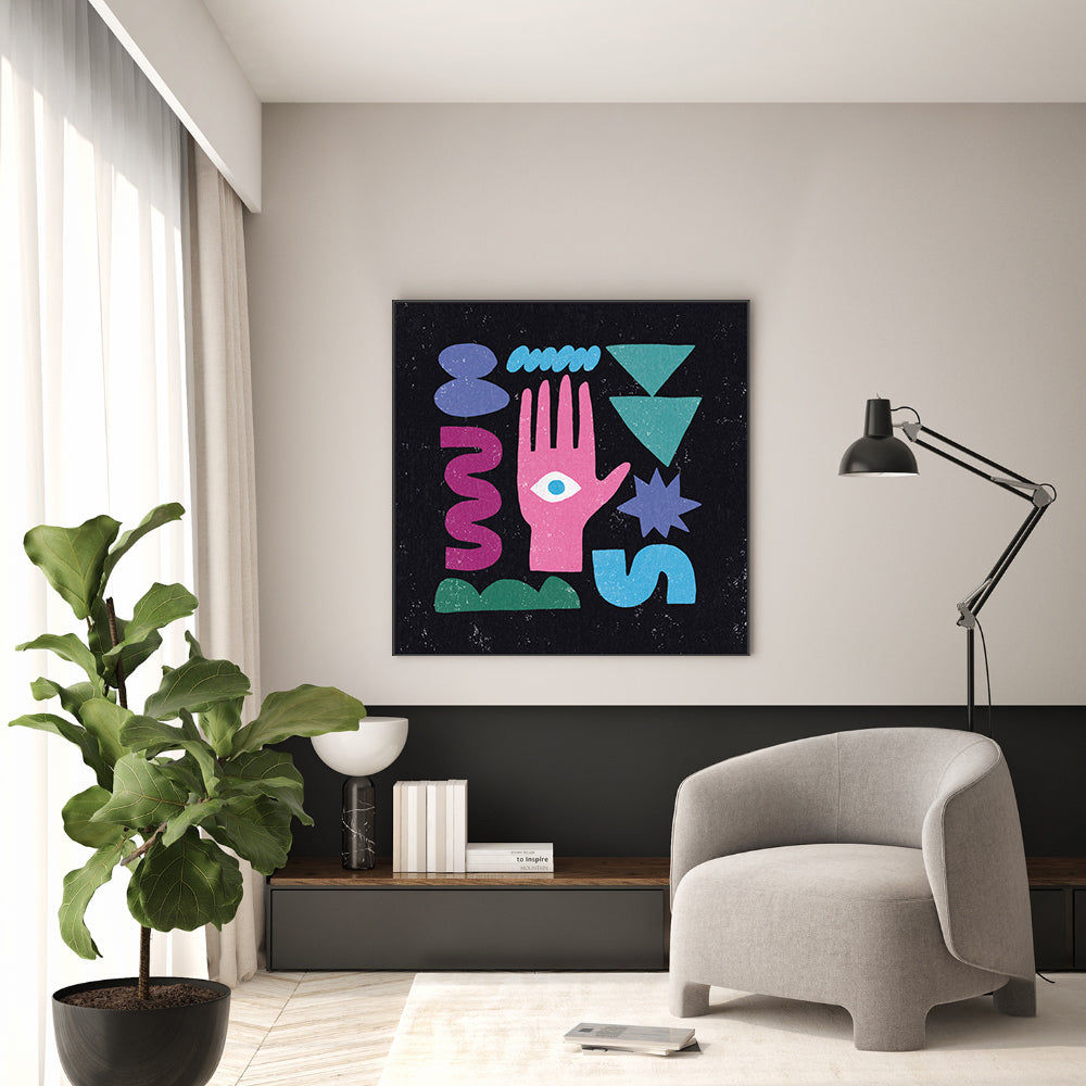 wall-art-print-canvas-poster-framed-Primitive, Style A , By Moira Hershey-GIOIA-WALL-ART