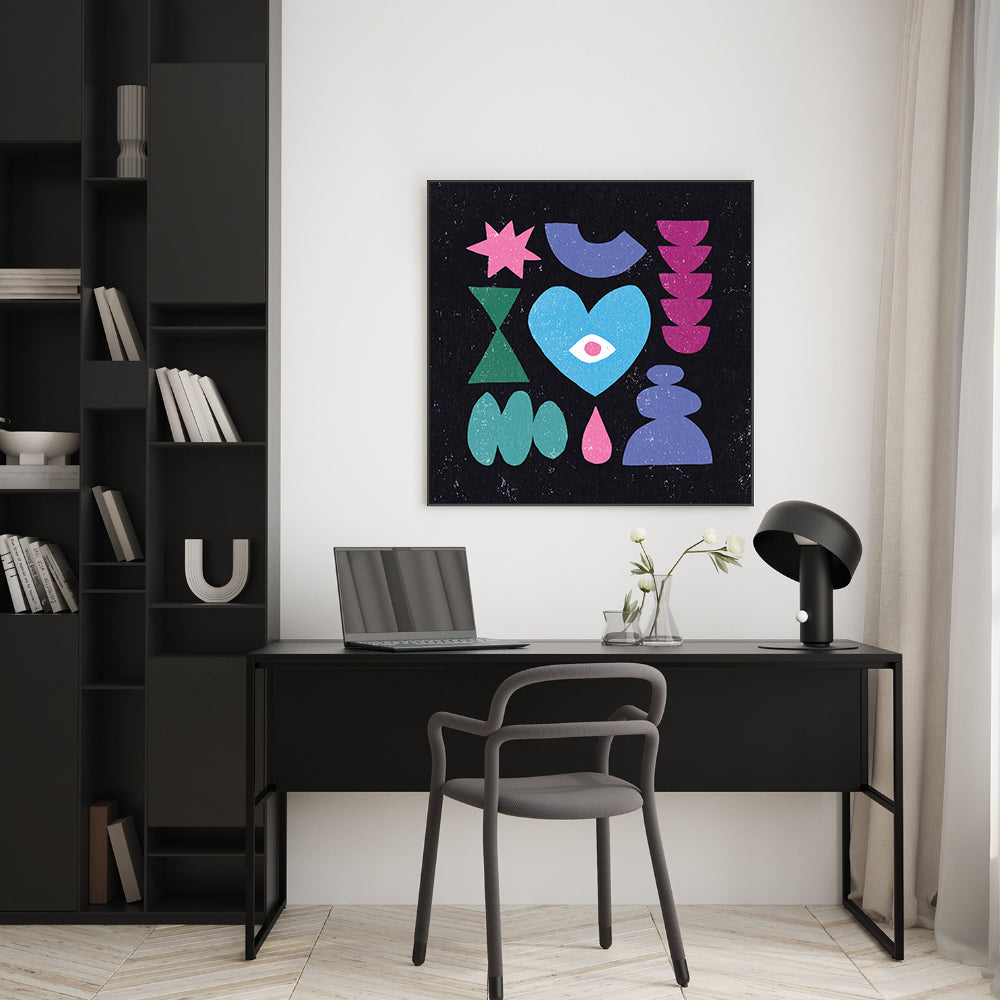wall-art-print-canvas-poster-framed-Primitive, Style B , By Moira Hershey-GIOIA-WALL-ART