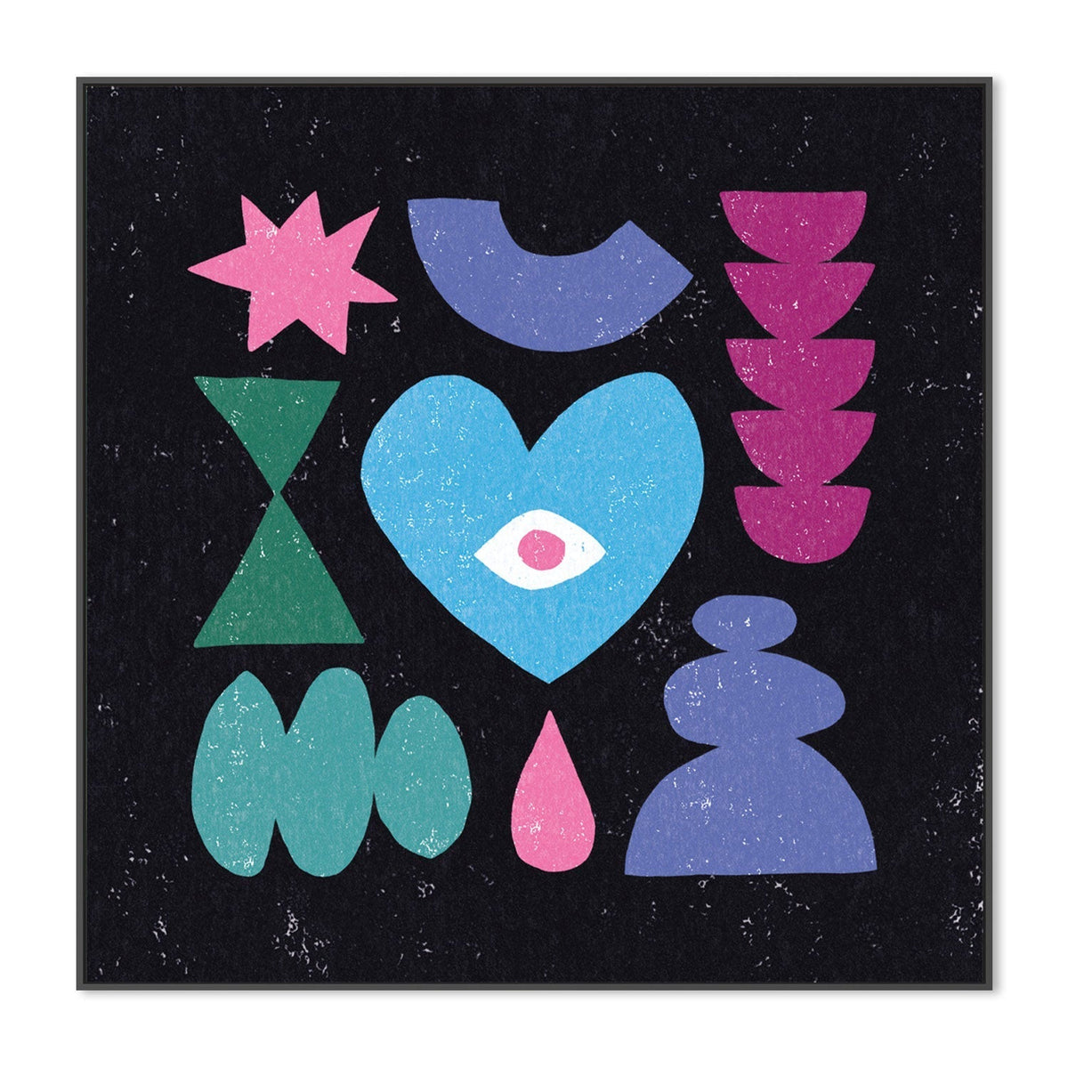 wall-art-print-canvas-poster-framed-Primitive, Style B , By Moira Hershey-GIOIA-WALL-ART