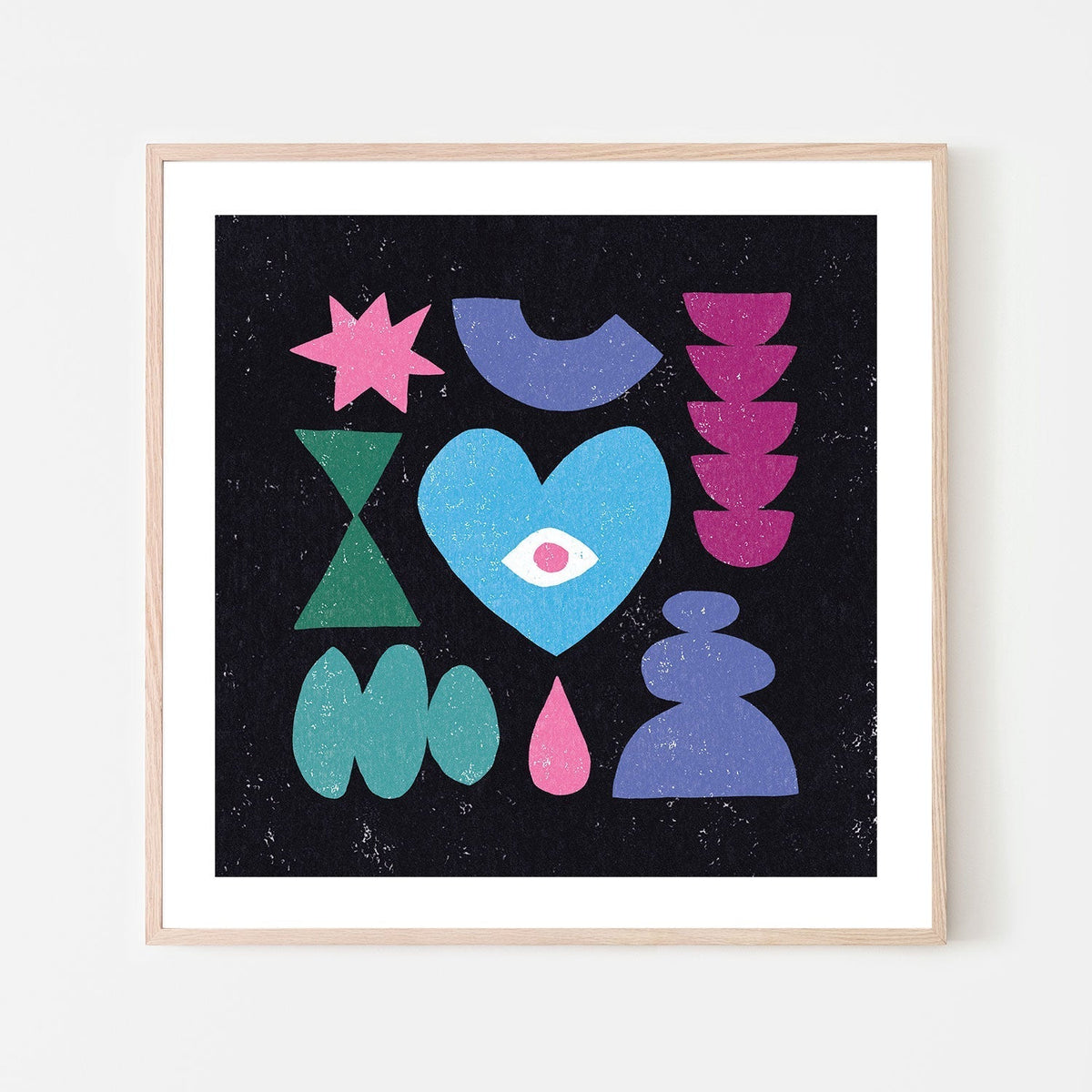 wall-art-print-canvas-poster-framed-Primitive, Style B , By Moira Hershey-GIOIA-WALL-ART
