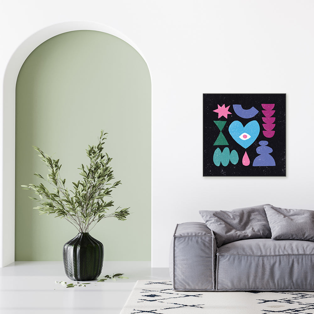 wall-art-print-canvas-poster-framed-Primitive, Style B , By Moira Hershey-GIOIA-WALL-ART