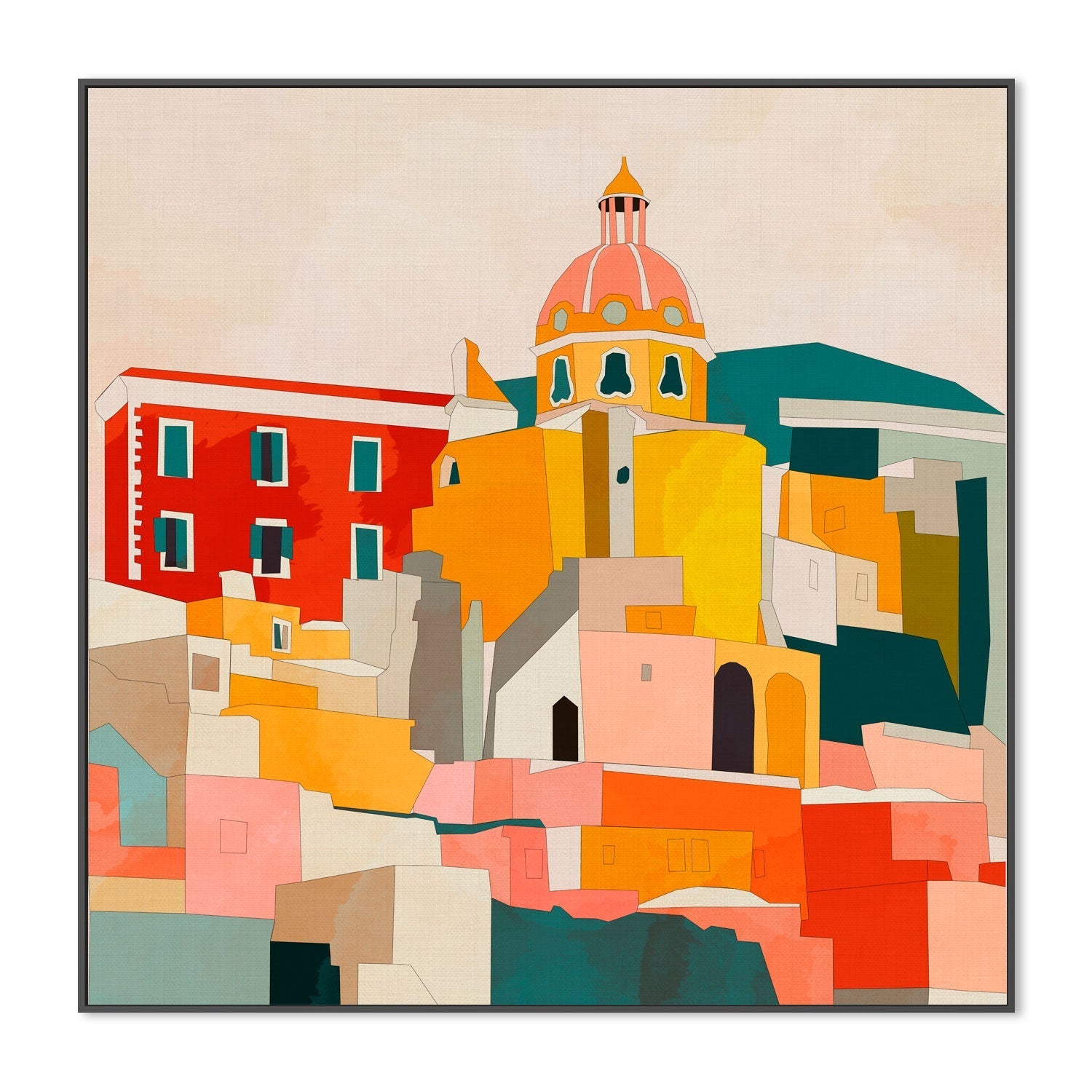 wall-art-print-canvas-poster-framed-Procida , By Ana Rut Bre-3