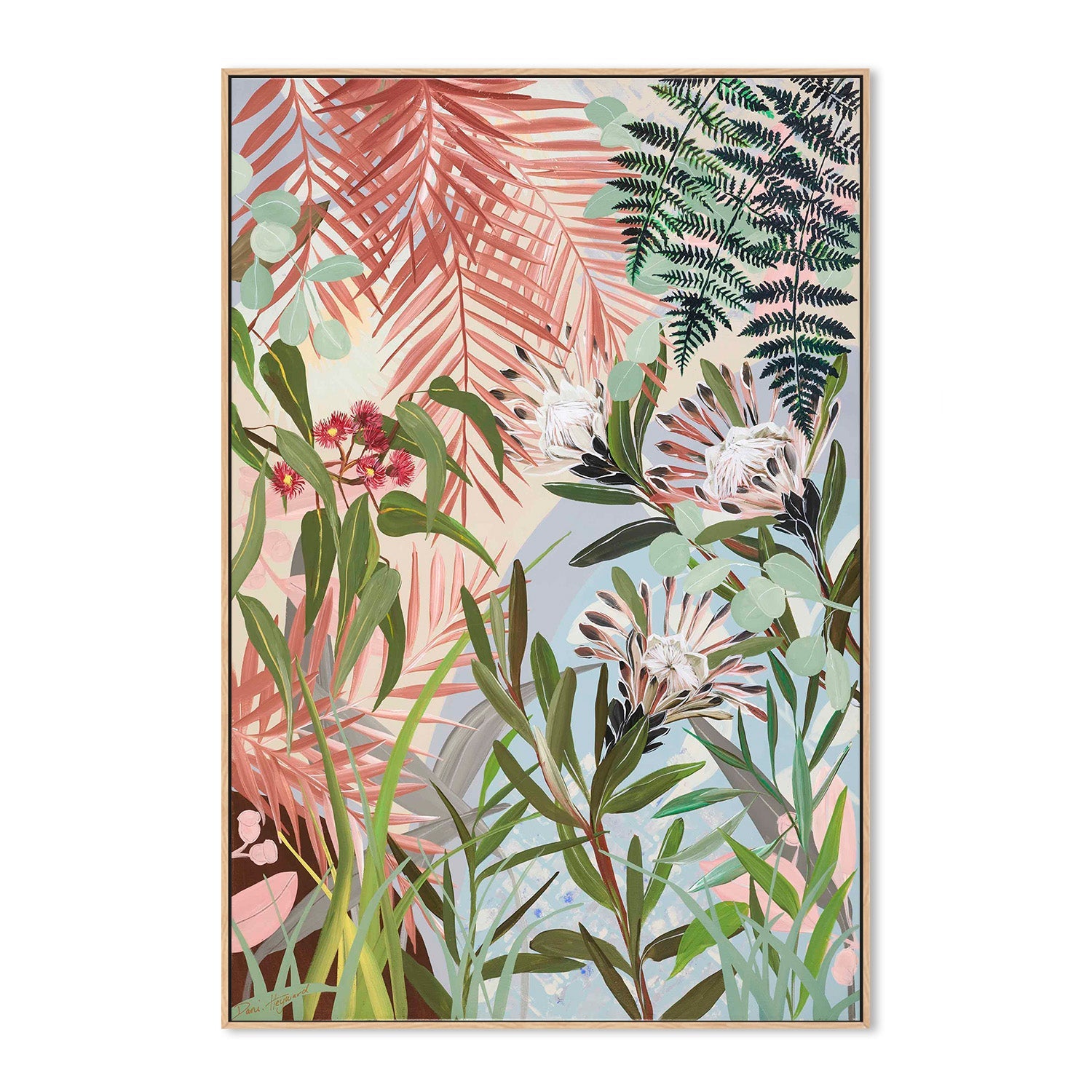 wall-art-print-canvas-poster-framed-Proteas And Gums-4