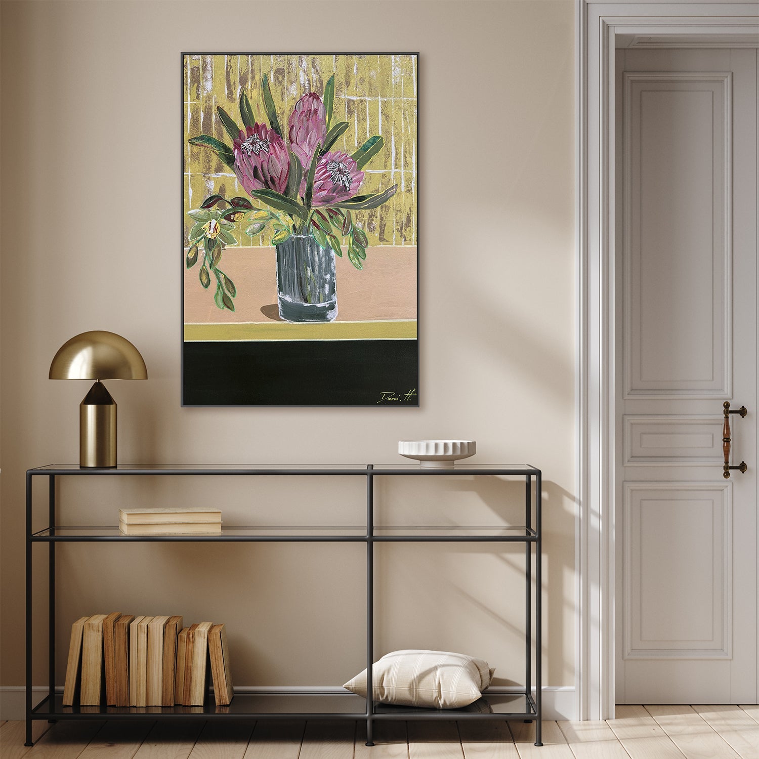 wall-art-print-canvas-poster-framed-Proteas and orchids-7