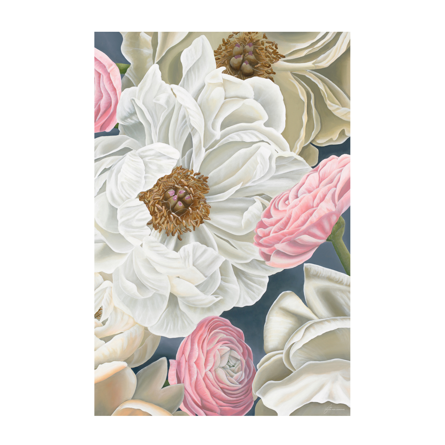 wall-art-print-canvas-poster-framed-Pure Peonies , By Jayda Koludrovic-1