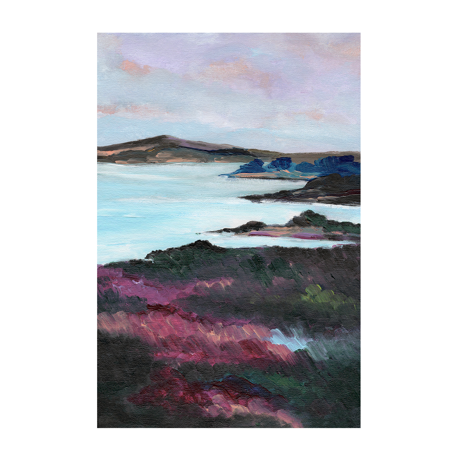 wall-art-print-canvas-poster-framed-Purple Coast , By Nikita Jariwala-1
