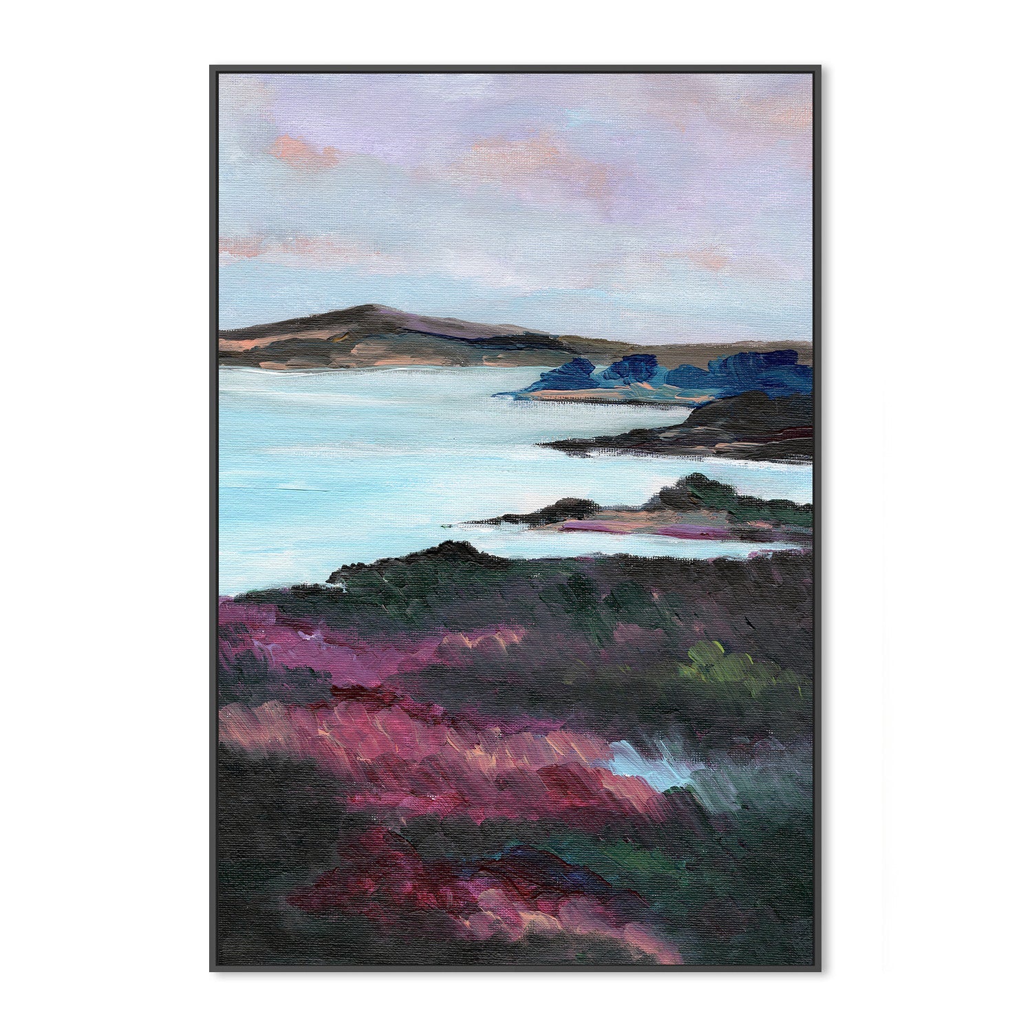 wall-art-print-canvas-poster-framed-Purple Coast , By Nikita Jariwala-3
