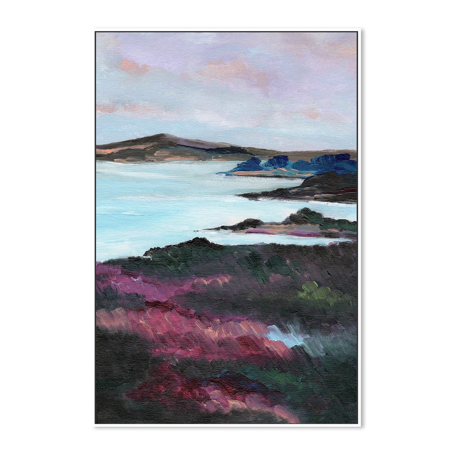 wall-art-print-canvas-poster-framed-Purple Coast , By Nikita Jariwala-5