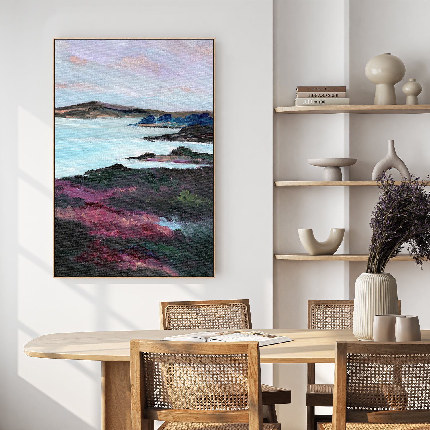 wall-art-print-canvas-poster-framed-Purple Coast , By Nikita Jariwala-7