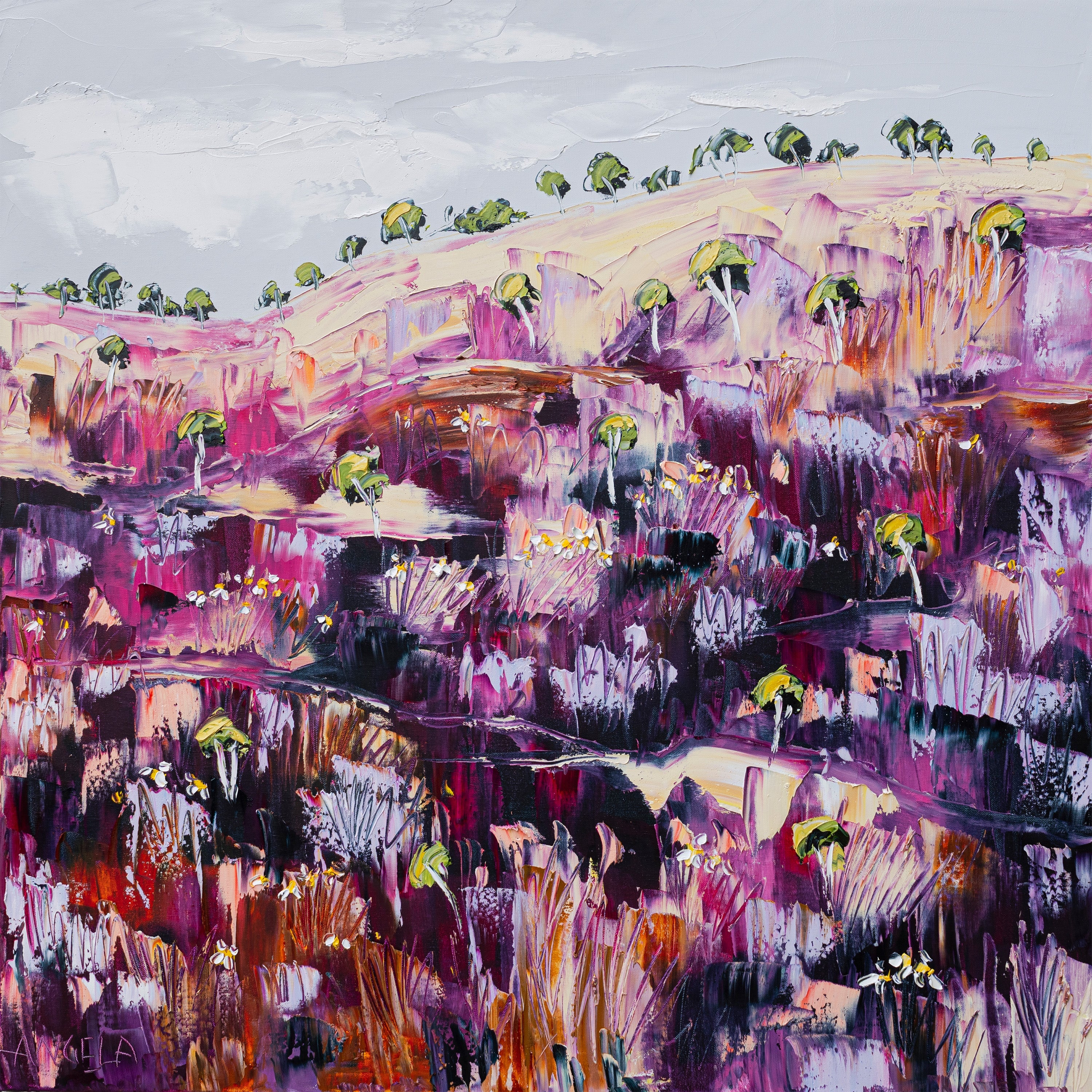 wall-art-print-canvas-poster-framed-Purple Meadow Song-1