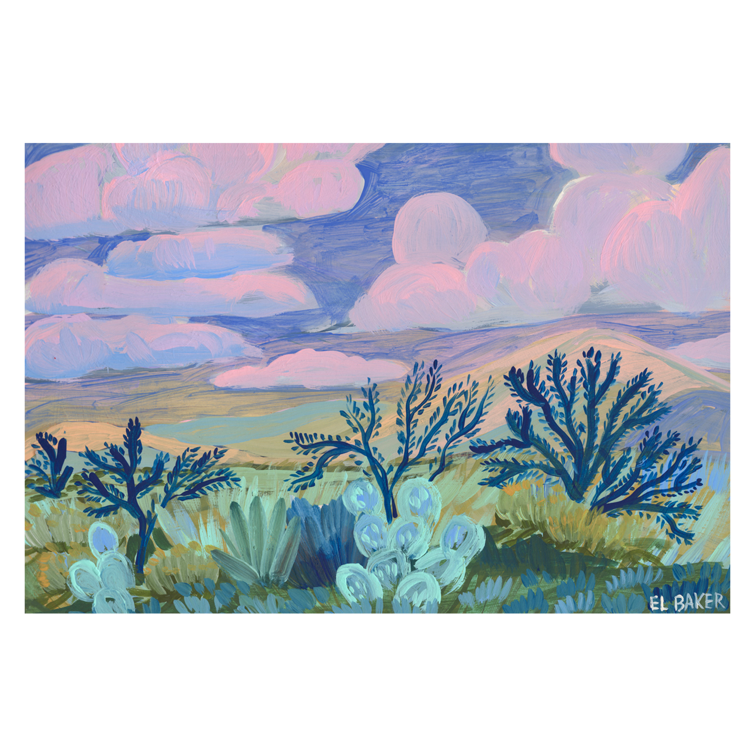 wall-art-print-canvas-poster-framed-Purple Skies , By Eleanor Baker-1