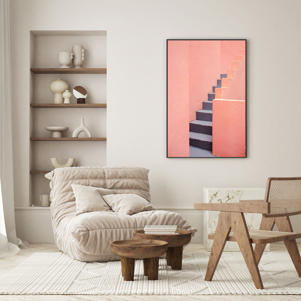 wall-art-print-canvas-poster-framed-Purple Stairs, By Raisa Zwart-GIOIA-WALL-ART