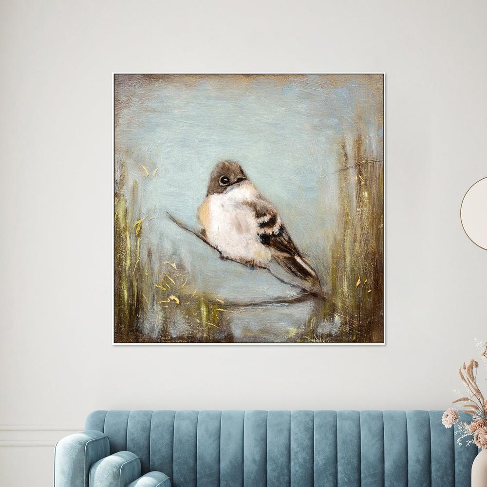 wall-art-print-canvas-poster-framed-Quiet Bird on Branch-2