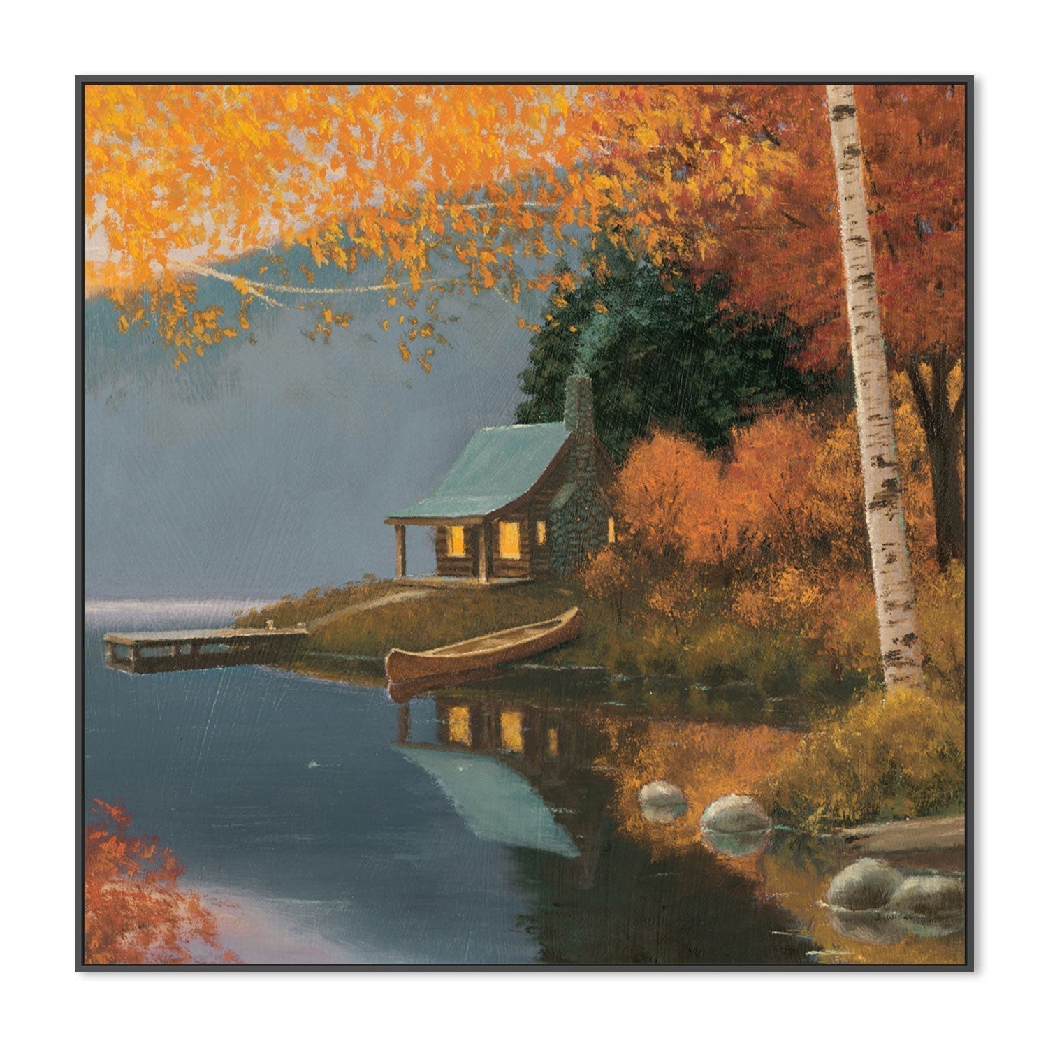 wall-art-print-canvas-poster-framed-Quiet Evening No Words, Style A-by-James Wiens-Gioia Wall Art