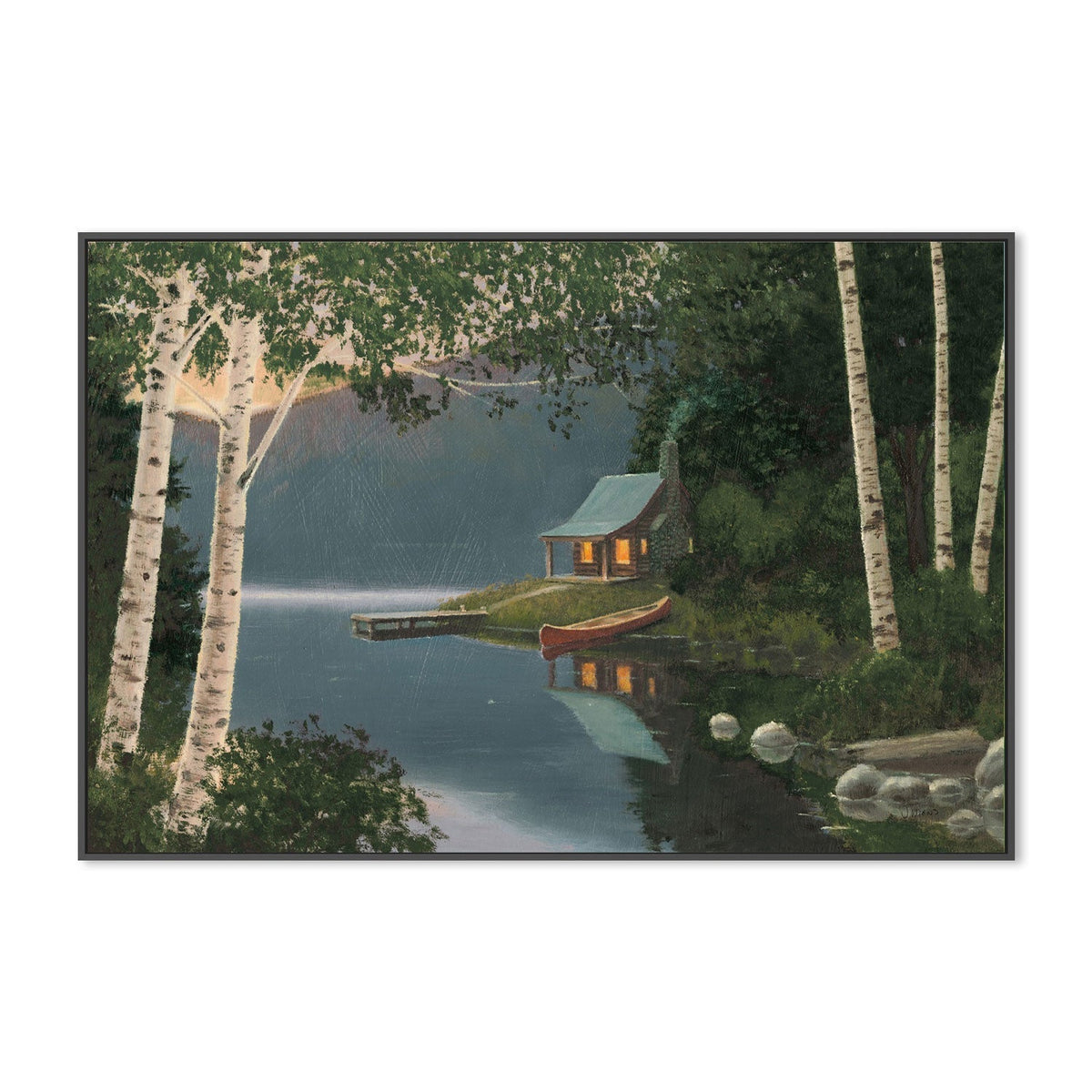 wall-art-print-canvas-poster-framed-Quiet Evening Summer-by-James Wiens-Gioia Wall Art
