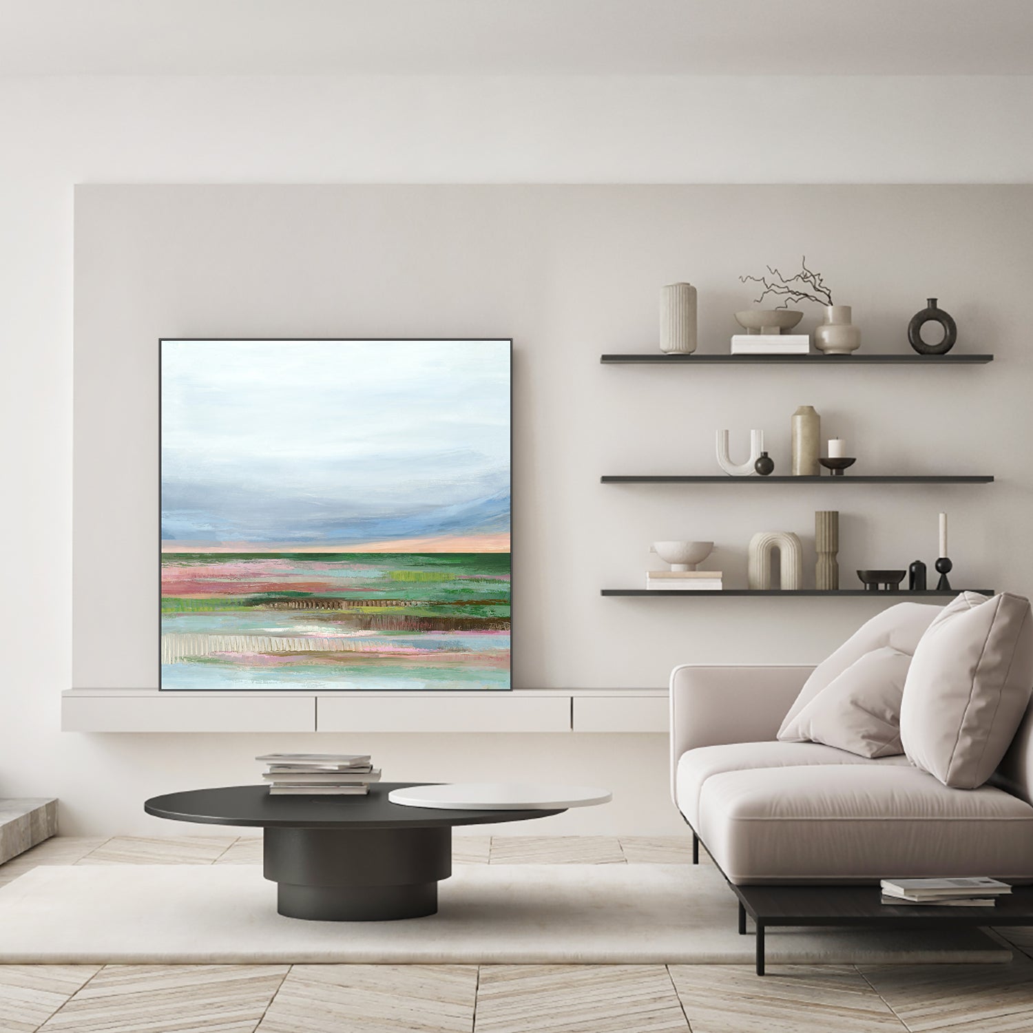wall-art-print-canvas-poster-framed-Quiet Fields Under Soft Skies-7