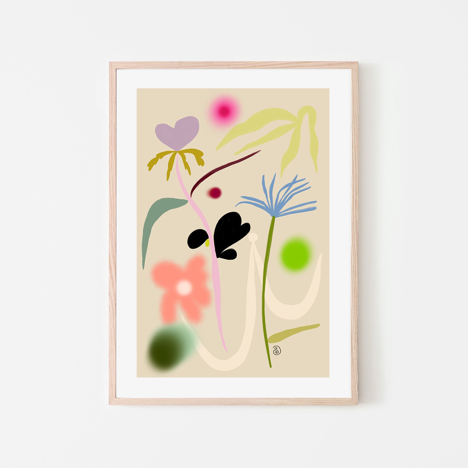 wall-art-print-canvas-poster-framed-Quiet Flower Dance , By Sandra Poliakov-6