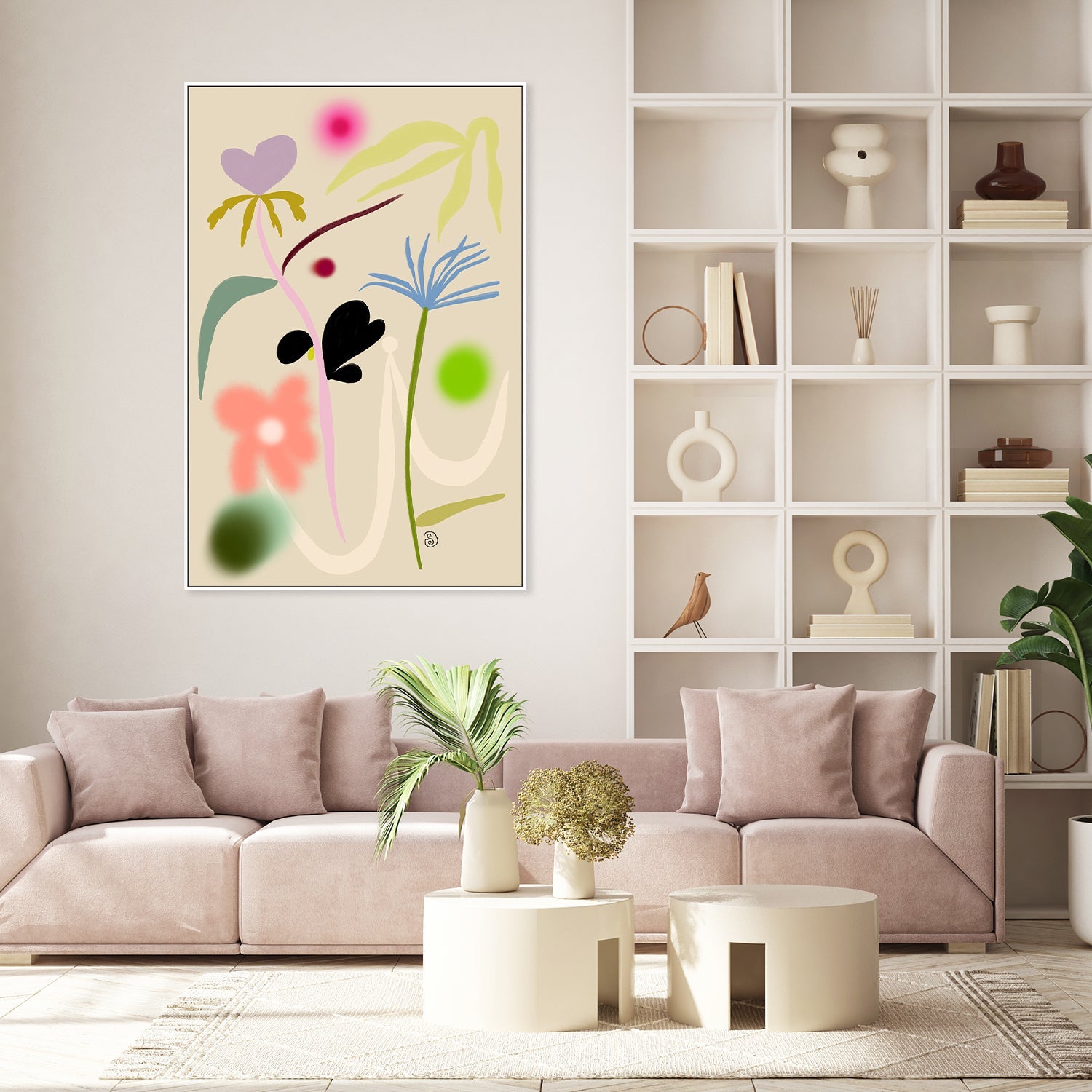 wall-art-print-canvas-poster-framed-Quiet Flower Dance , By Sandra Poliakov-7